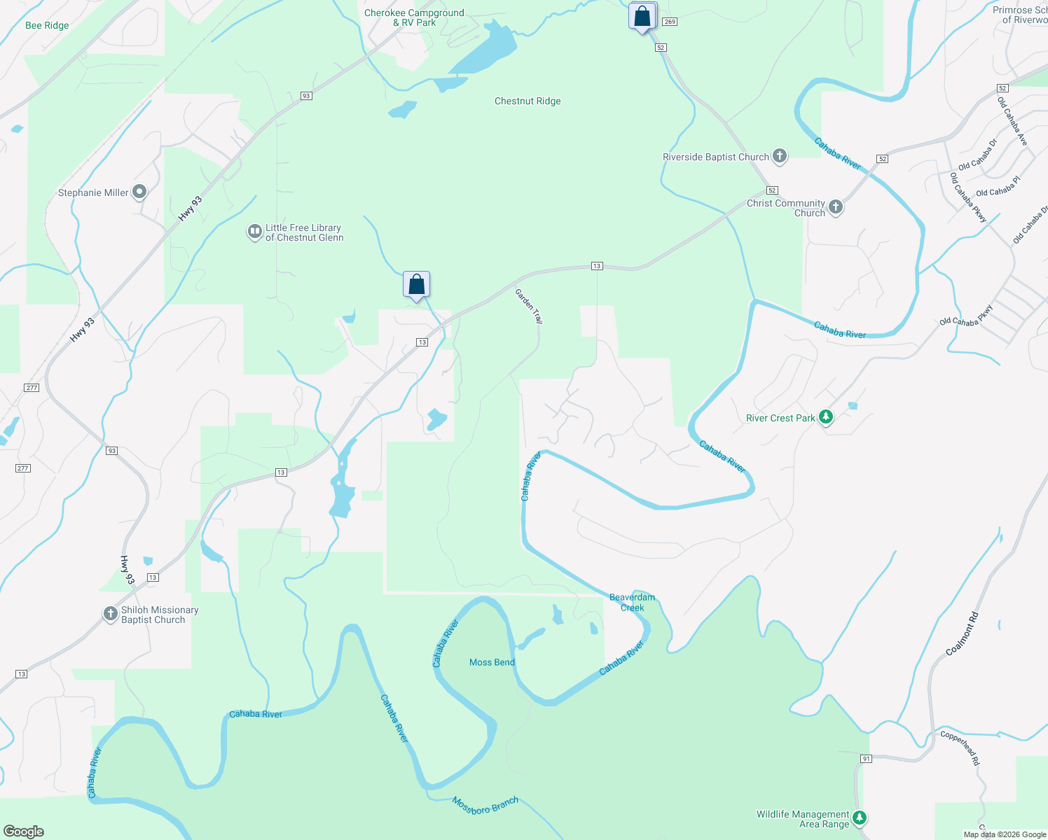 map of restaurants, bars, coffee shops, grocery stores, and more near 1261 Garden Trail in Helena