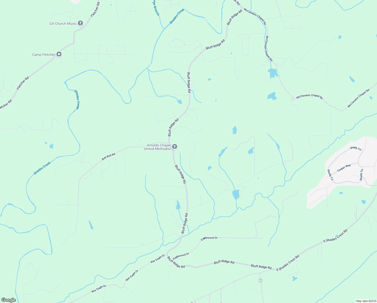 map of restaurants, bars, coffee shops, grocery stores, and more near 8036 Loggins Road in Bessemer