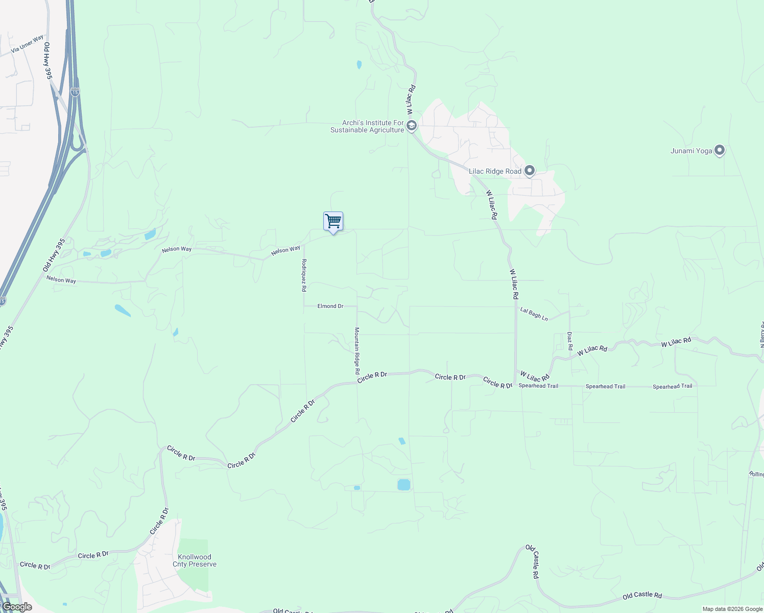 map of restaurants, bars, coffee shops, grocery stores, and more near in Escondido