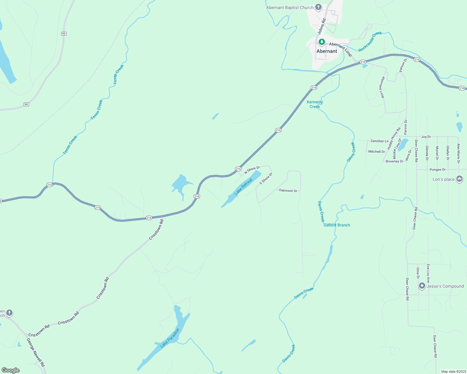map of restaurants, bars, coffee shops, grocery stores, and more near 19099 North Shore Drive in Vance