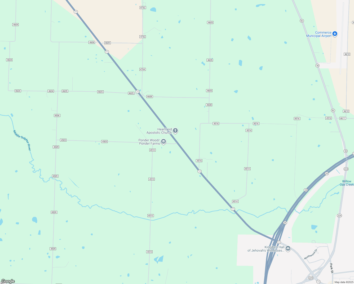 map of restaurants, bars, coffee shops, grocery stores, and more near 5660 Highway 11 in Commerce