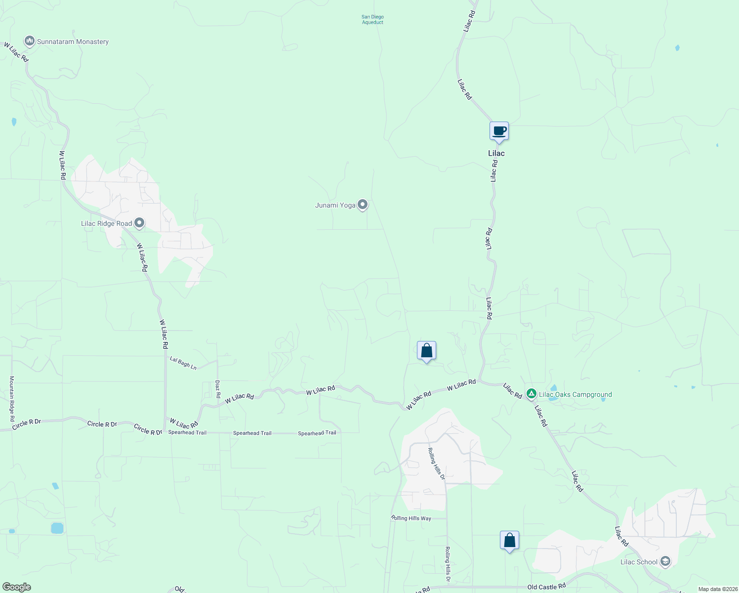 map of restaurants, bars, coffee shops, grocery stores, and more near 11142 Calgary Way in Valley Center