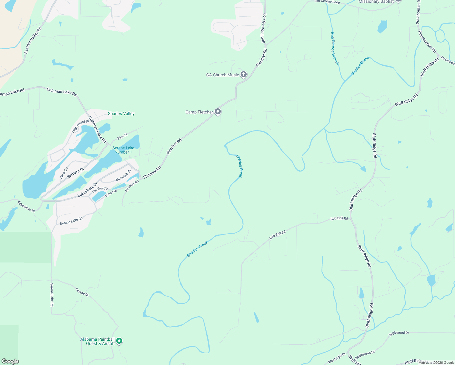 map of restaurants, bars, coffee shops, grocery stores, and more near 5017 Creek Bluff Circle in McCalla