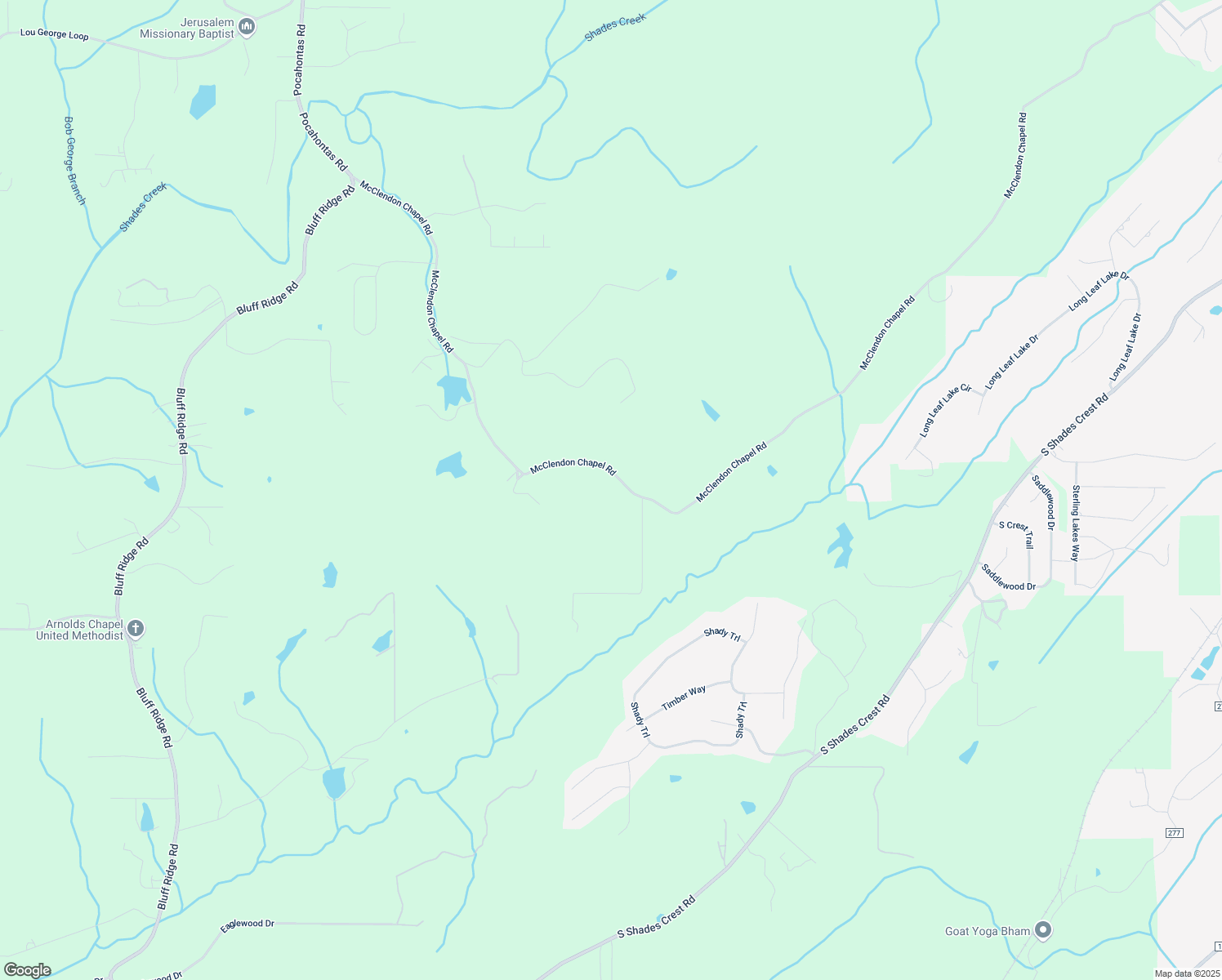 map of restaurants, bars, coffee shops, grocery stores, and more near 3940 McClendon Chapel Road in Bessemer