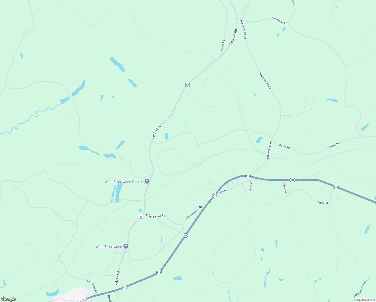 map of restaurants, bars, coffee shops, grocery stores, and more near in Brookwood