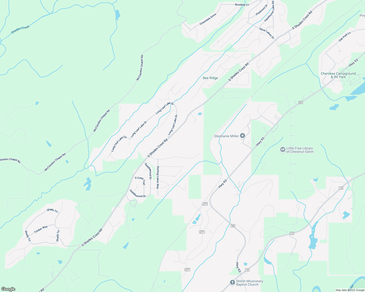 map of restaurants, bars, coffee shops, grocery stores, and more near 4835 South Shades Crest Road in Helena