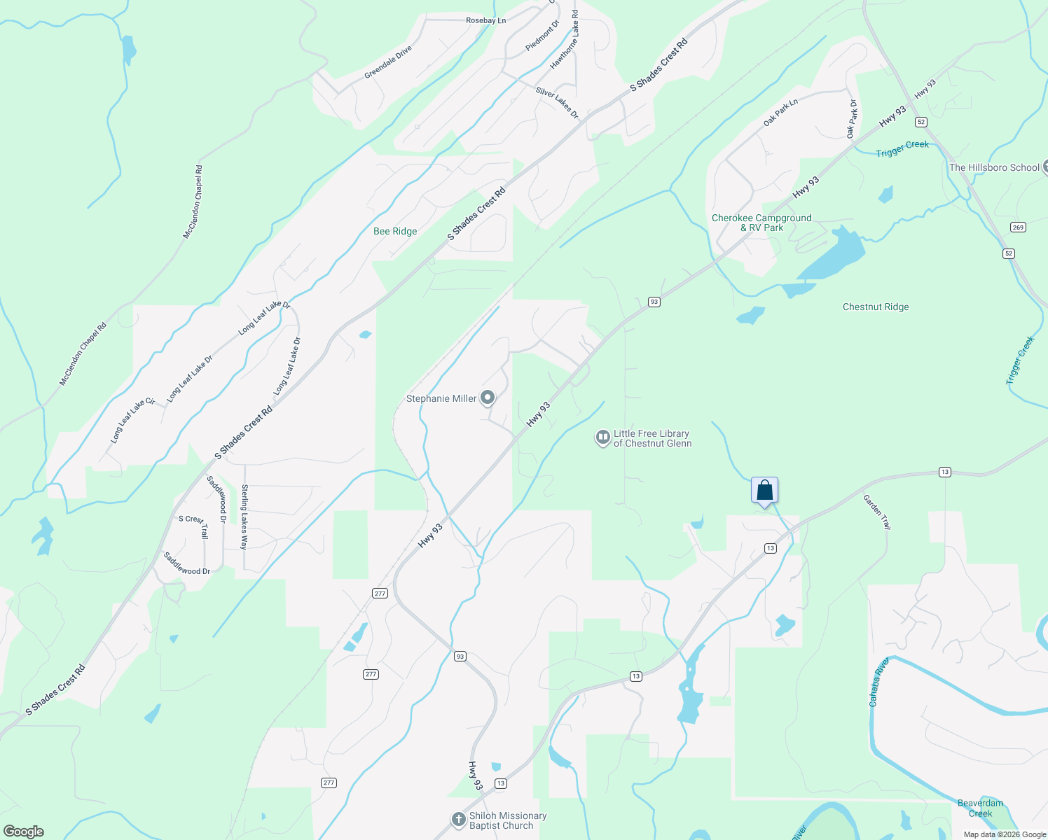 map of restaurants, bars, coffee shops, grocery stores, and more near 1731 County Road 93 in Helena