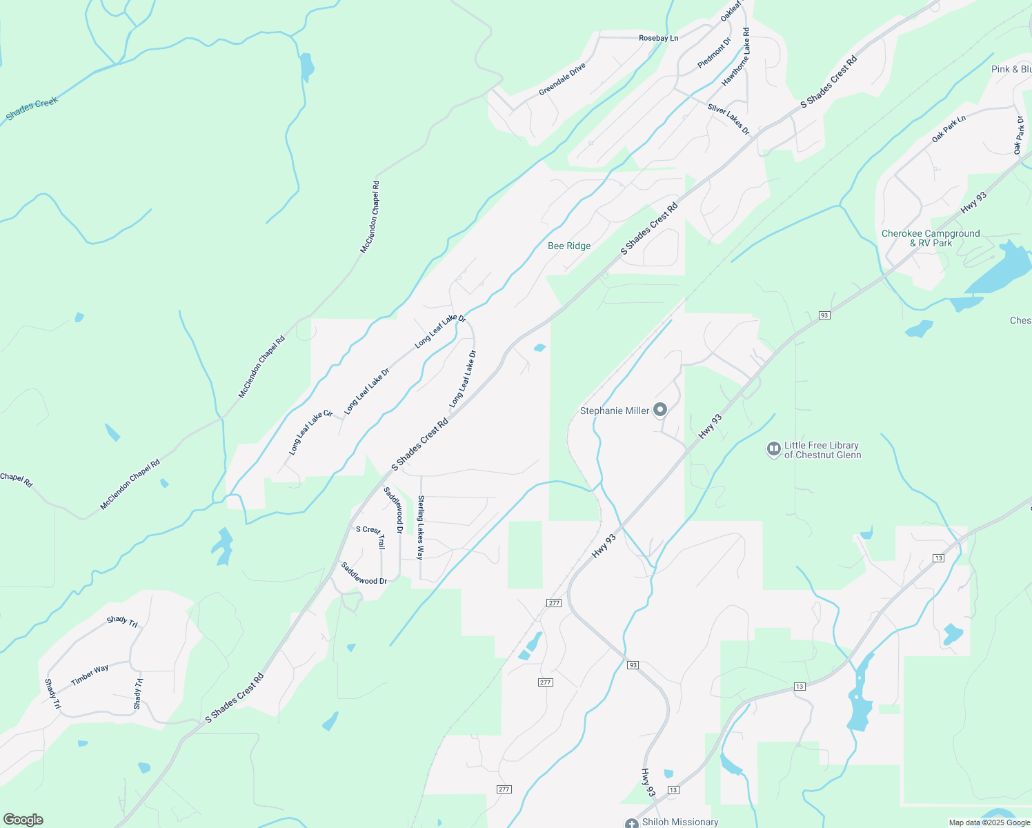 map of restaurants, bars, coffee shops, grocery stores, and more near 4835 South Shades Crest Road in Helena
