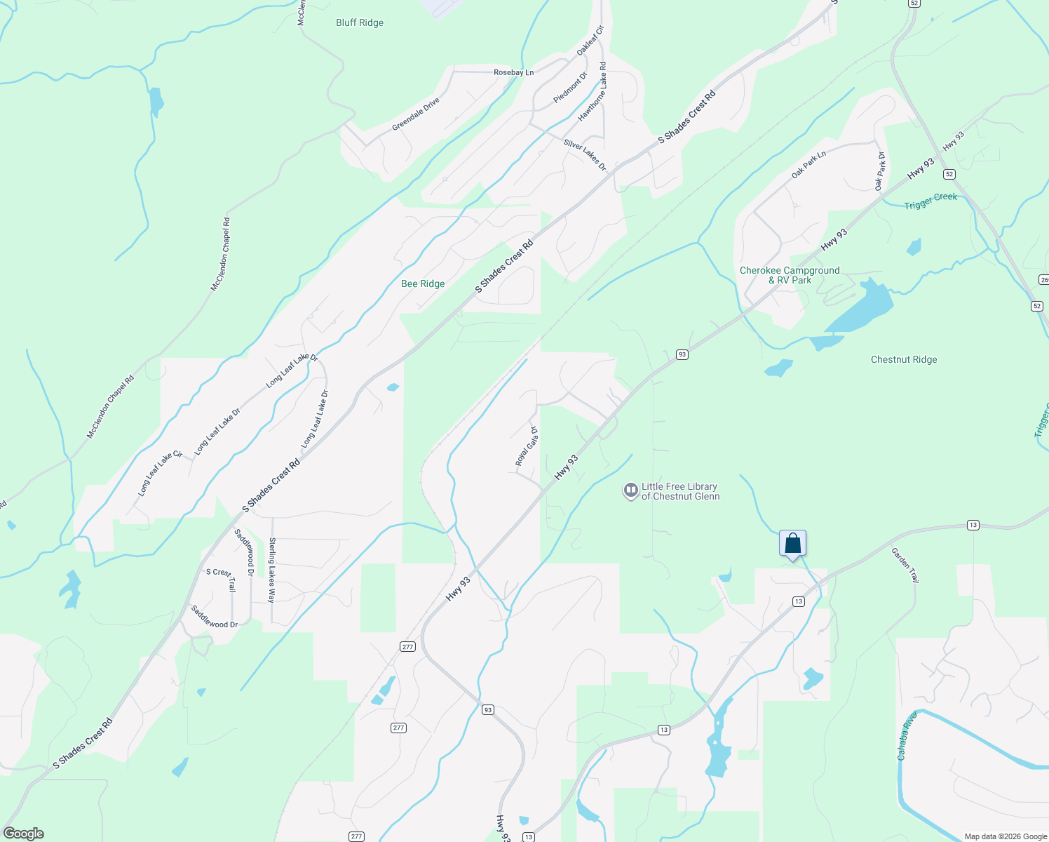 map of restaurants, bars, coffee shops, grocery stores, and more near 136 Royal Gala Drive in Helena