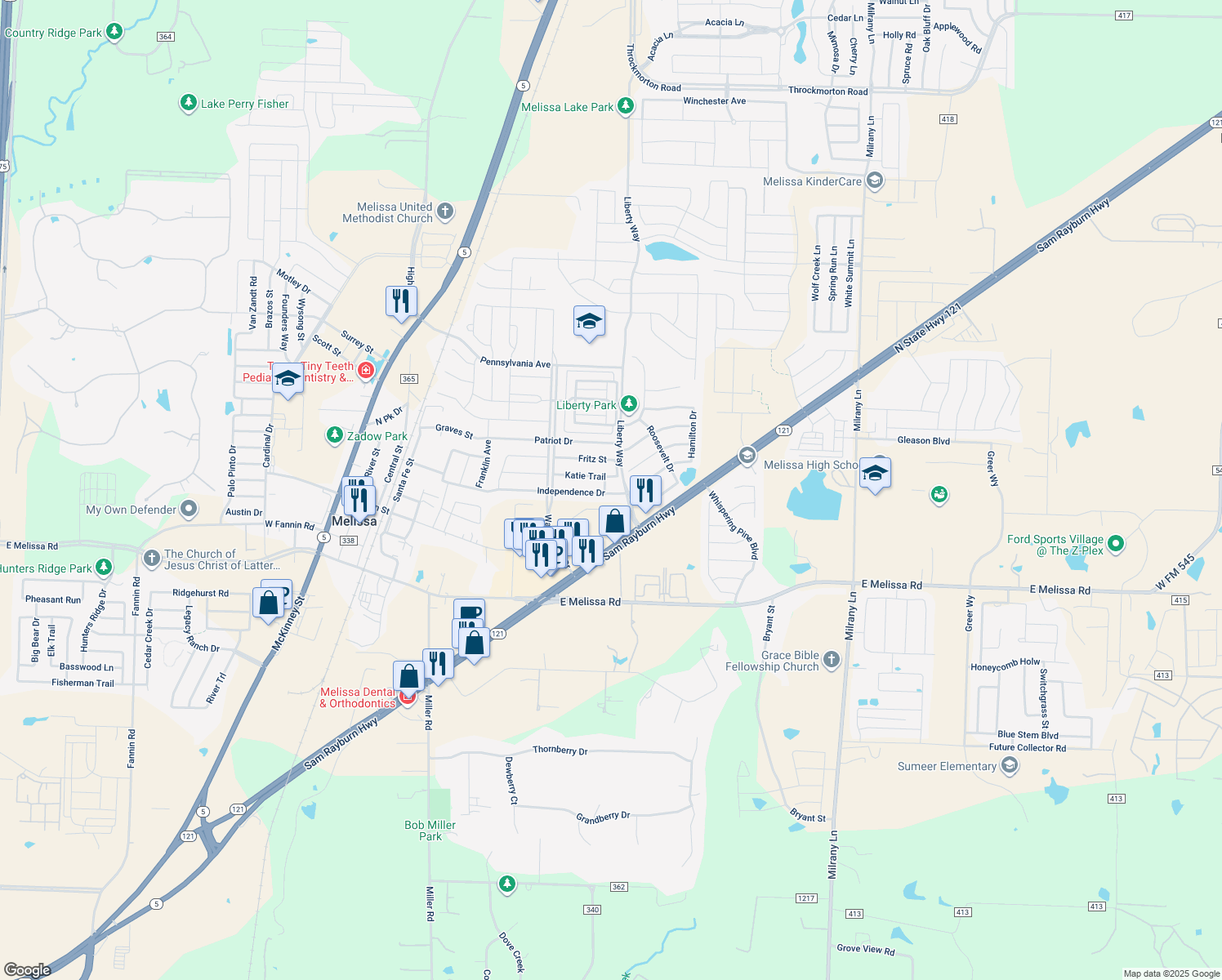 Melissa Road, Melissa TX Walk Score