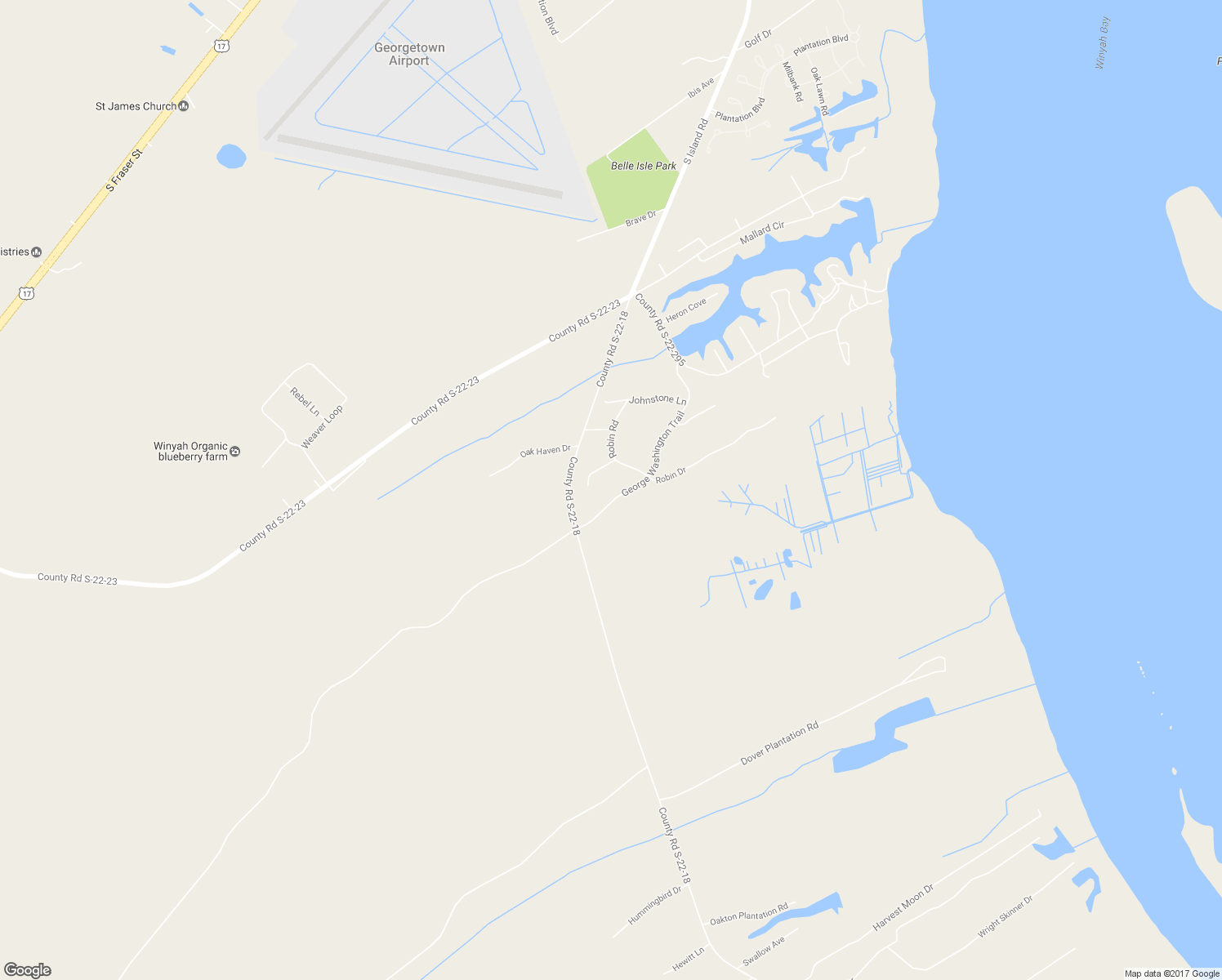 map of restaurants, bars, coffee shops, grocery stores, and more near 511 George Washington Trail in Georgetown