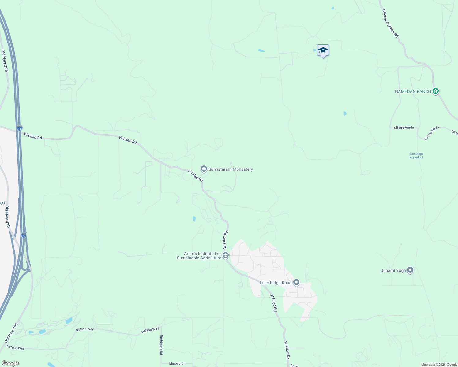 map of restaurants, bars, coffee shops, grocery stores, and more near 9888 Nutby Lane in Escondido
