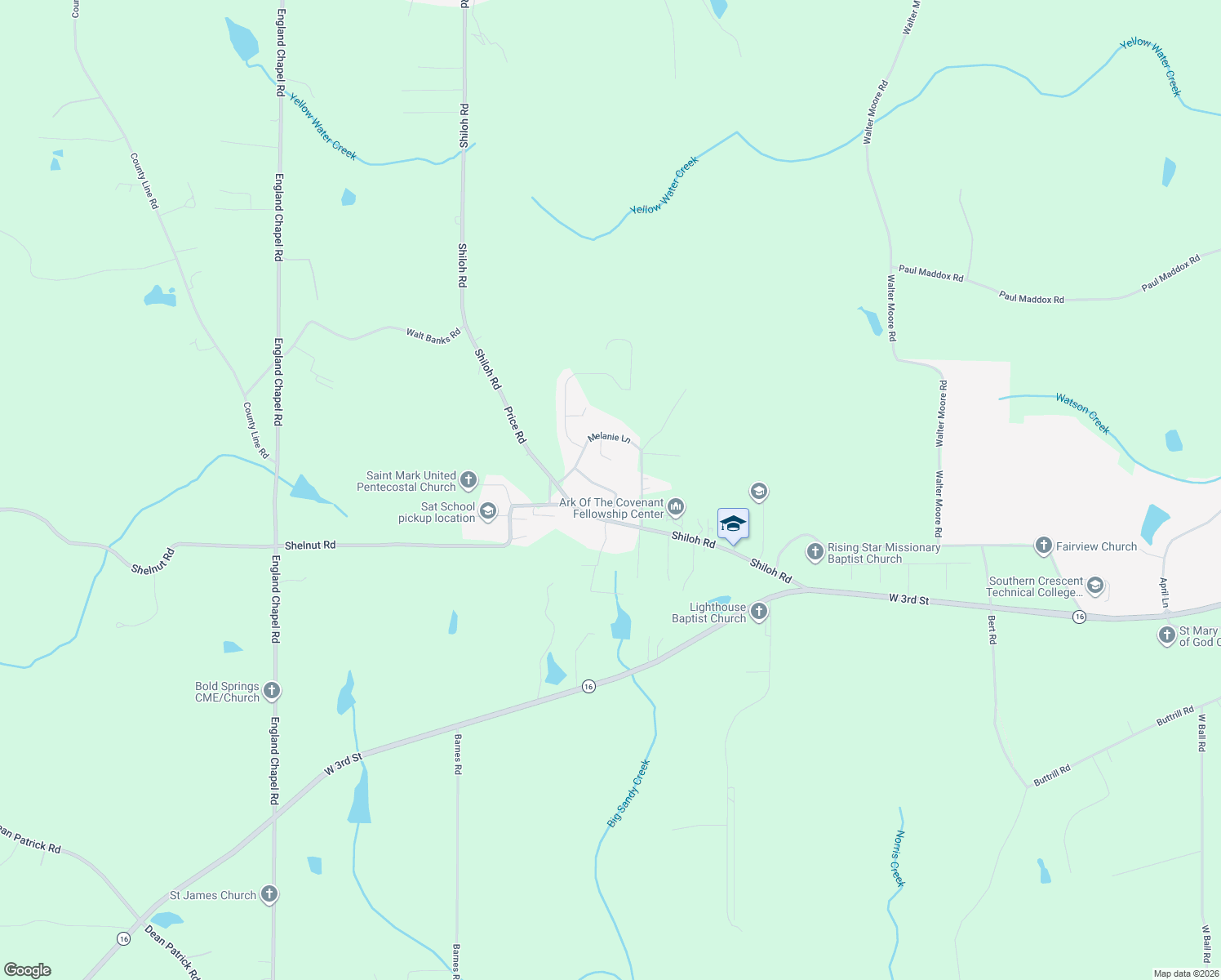 map of restaurants, bars, coffee shops, grocery stores, and more near 138 Honeysuckle Lane in Jenkinsburg