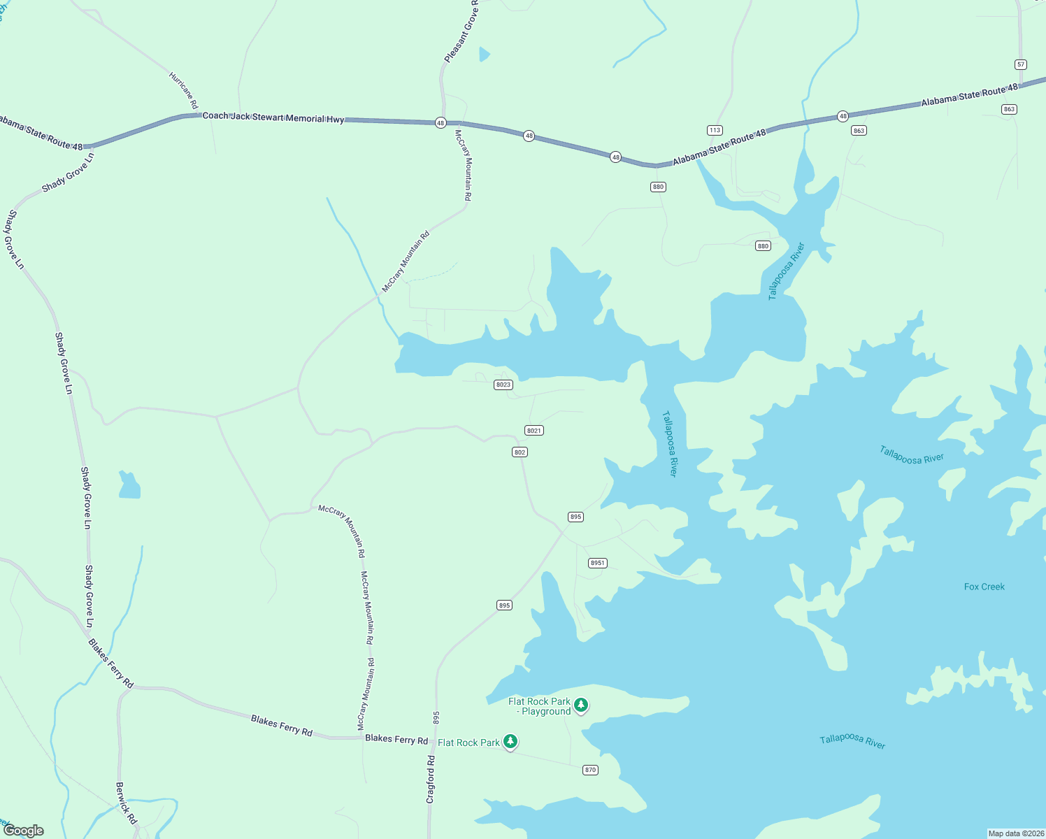 map of restaurants, bars, coffee shops, grocery stores, and more near 64 County Road 8021 in Lineville
