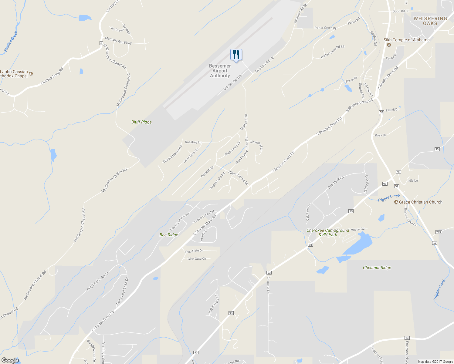 map of restaurants, bars, coffee shops, grocery stores, and more near 2729 Crossvine Drive in Helena