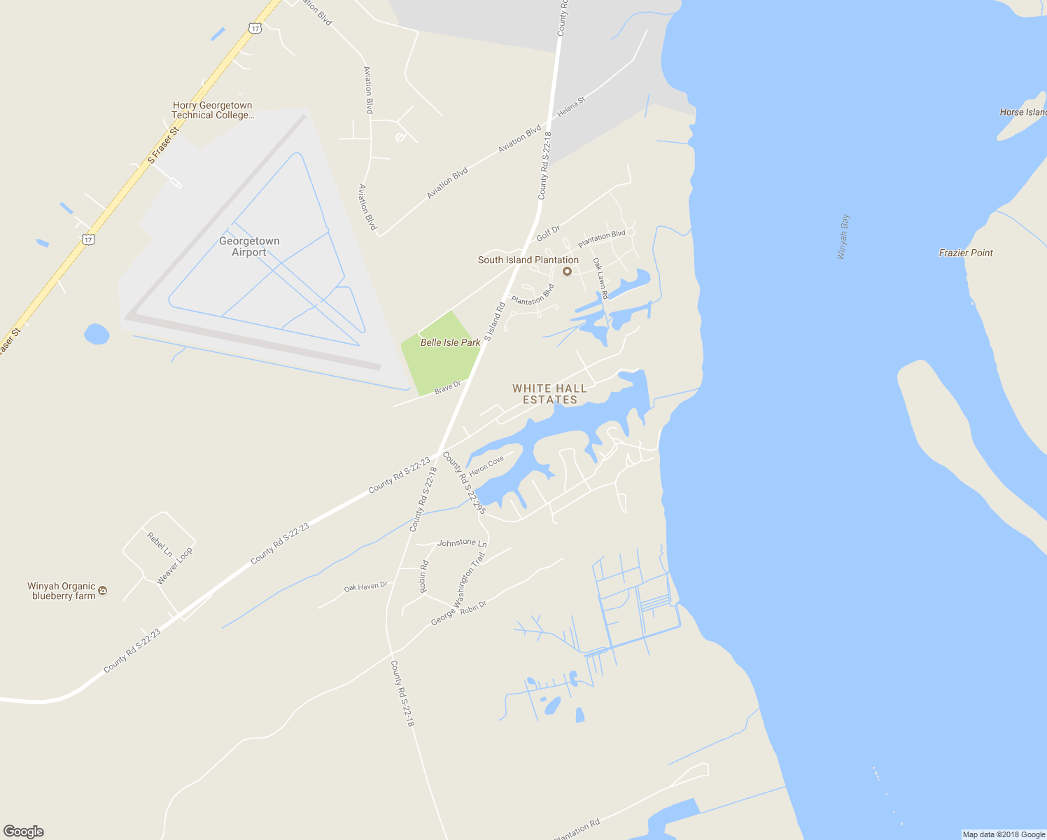 map of restaurants, bars, coffee shops, grocery stores, and more near 106 Mallard Circle in Georgetown