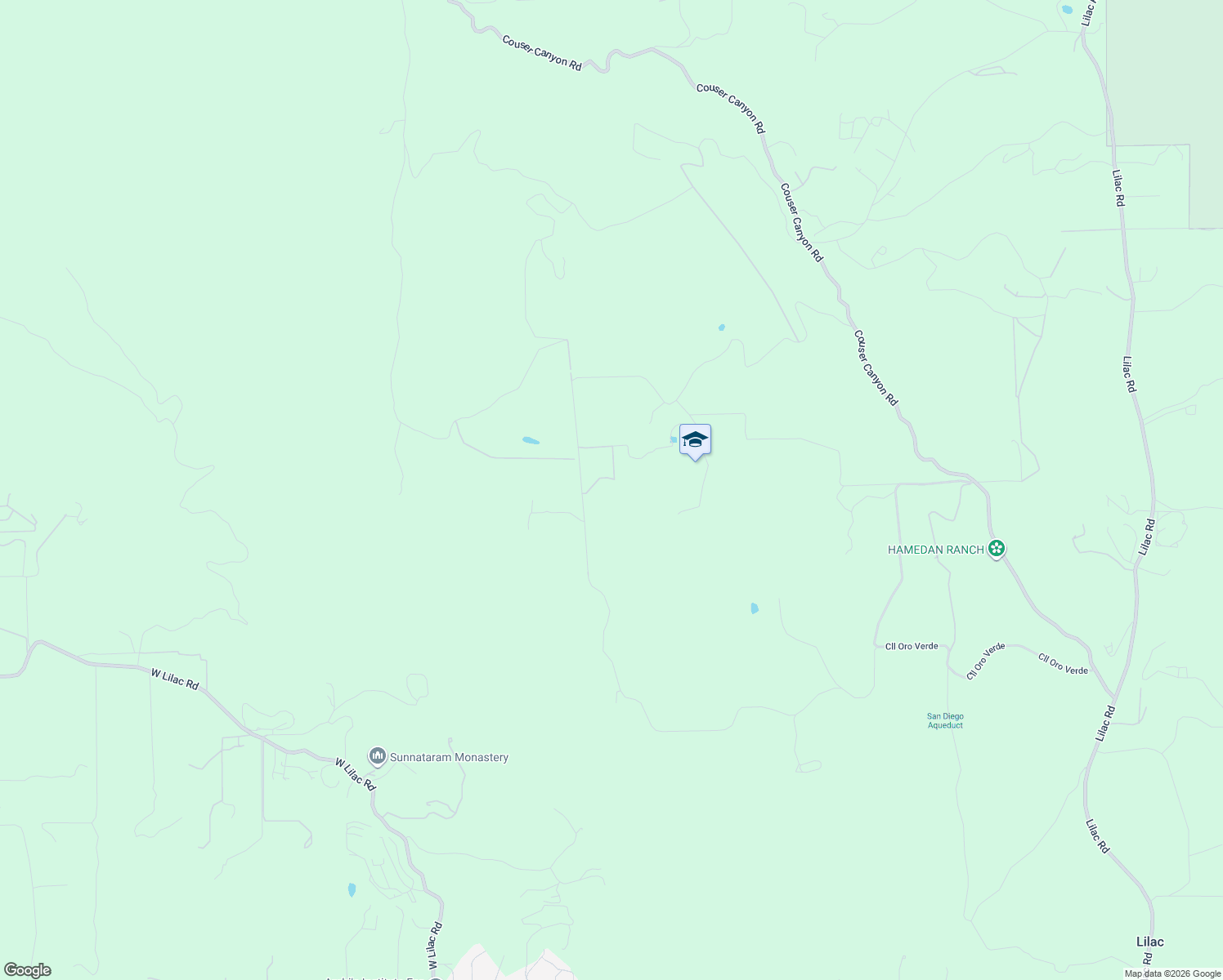 map of restaurants, bars, coffee shops, grocery stores, and more near 10509 Camino del Venado in Valley Center