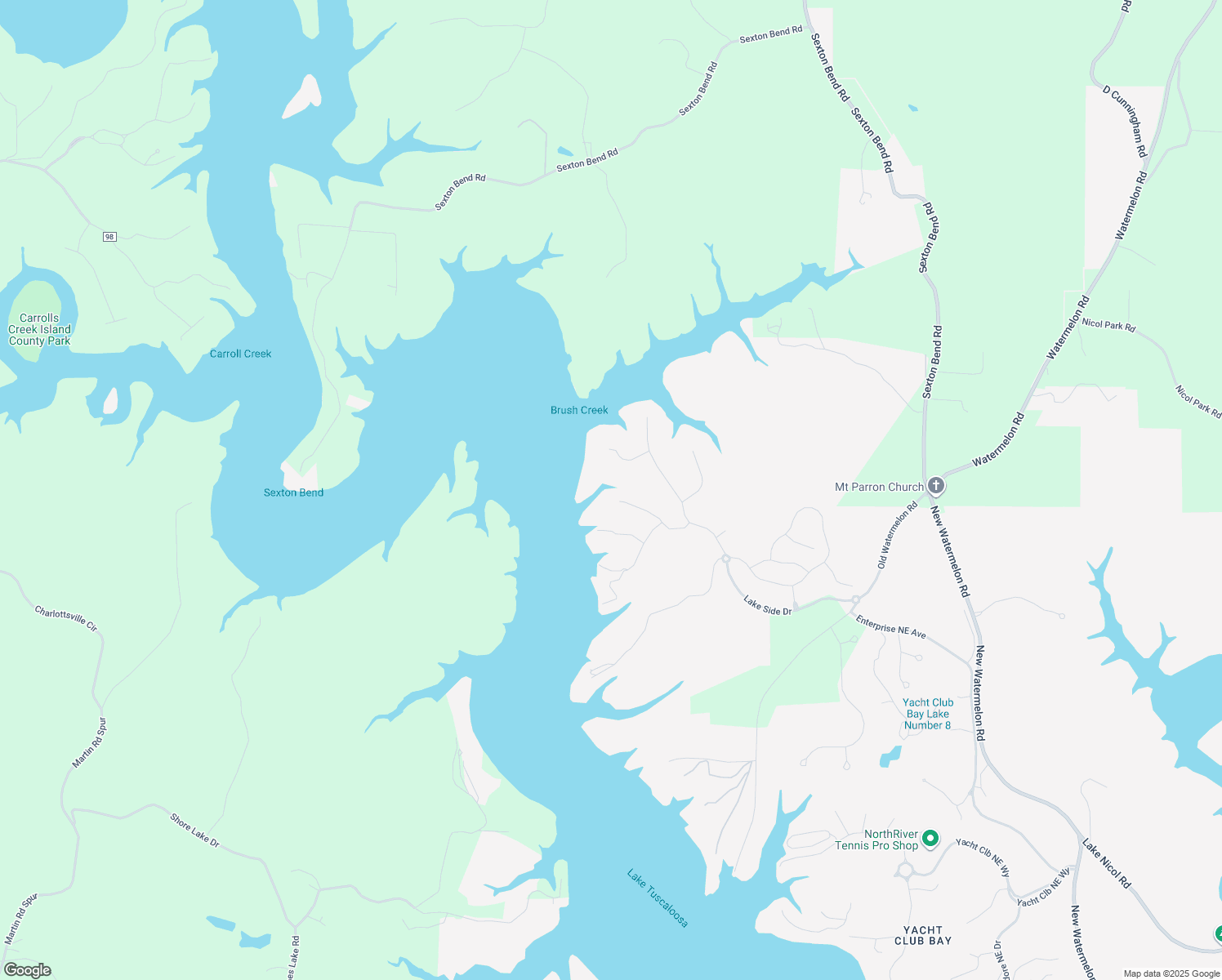 map of restaurants, bars, coffee shops, grocery stores, and more near 1375 Diamond Point Circle in Tuscaloosa