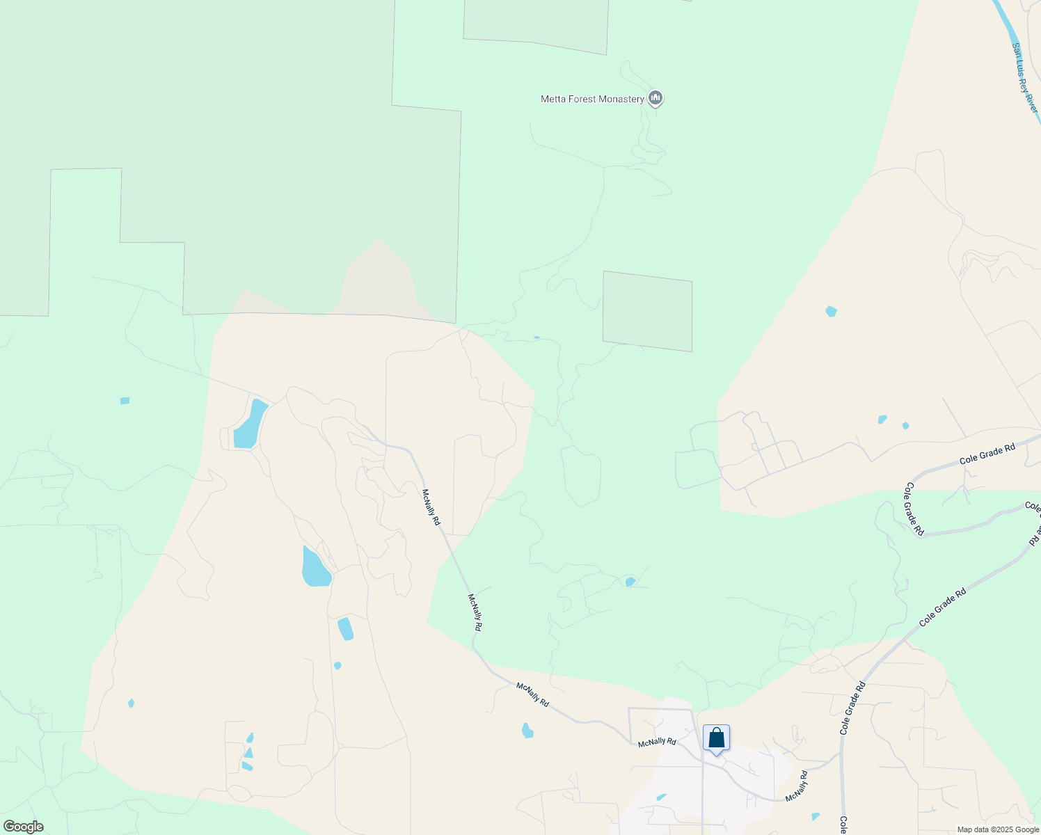 map of restaurants, bars, coffee shops, grocery stores, and more near 36591 Carney Road in Valley Center