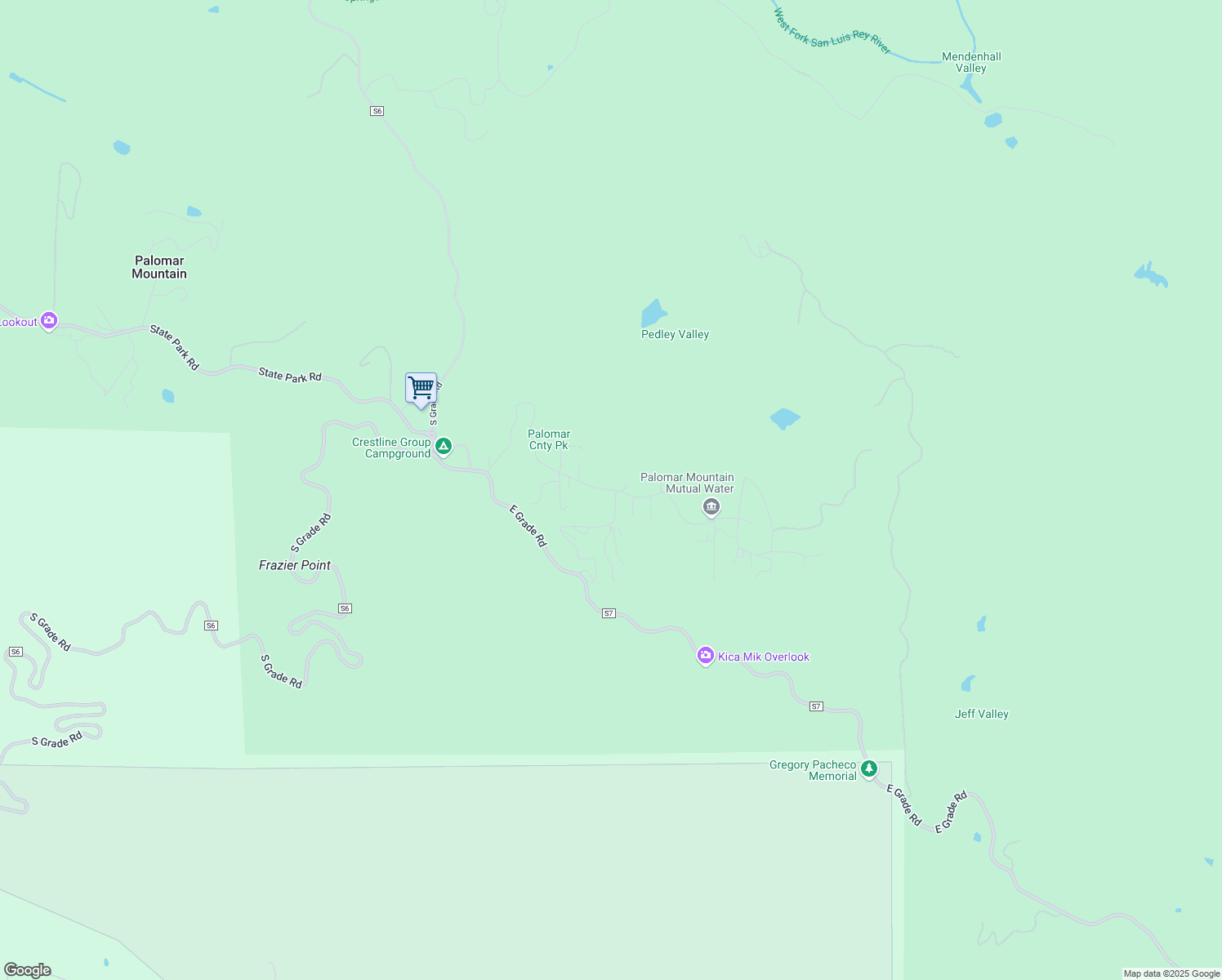 map of restaurants, bars, coffee shops, grocery stores, and more near in Valley Center