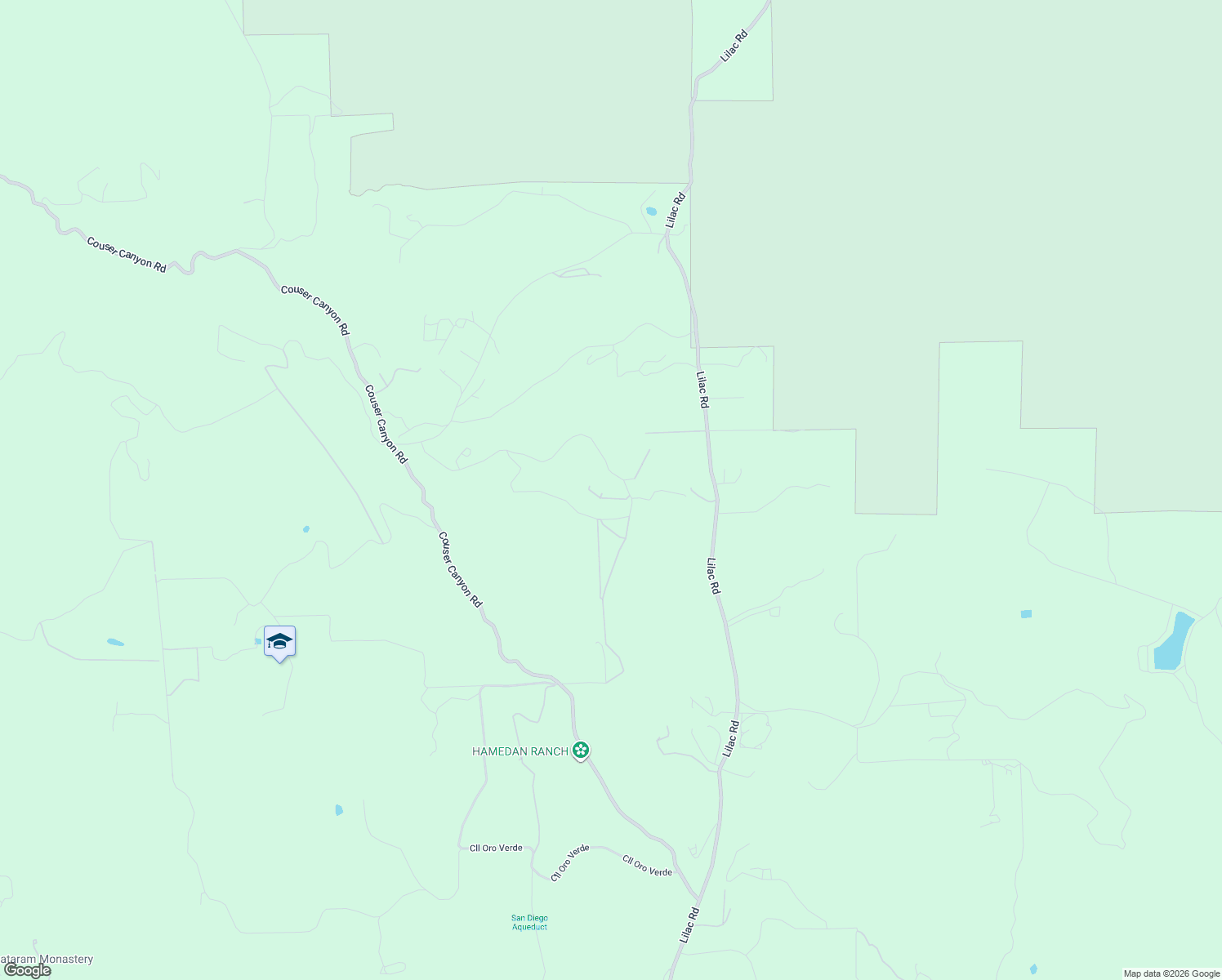 map of restaurants, bars, coffee shops, grocery stores, and more near 11165 San Gabriel Way in Valley Center