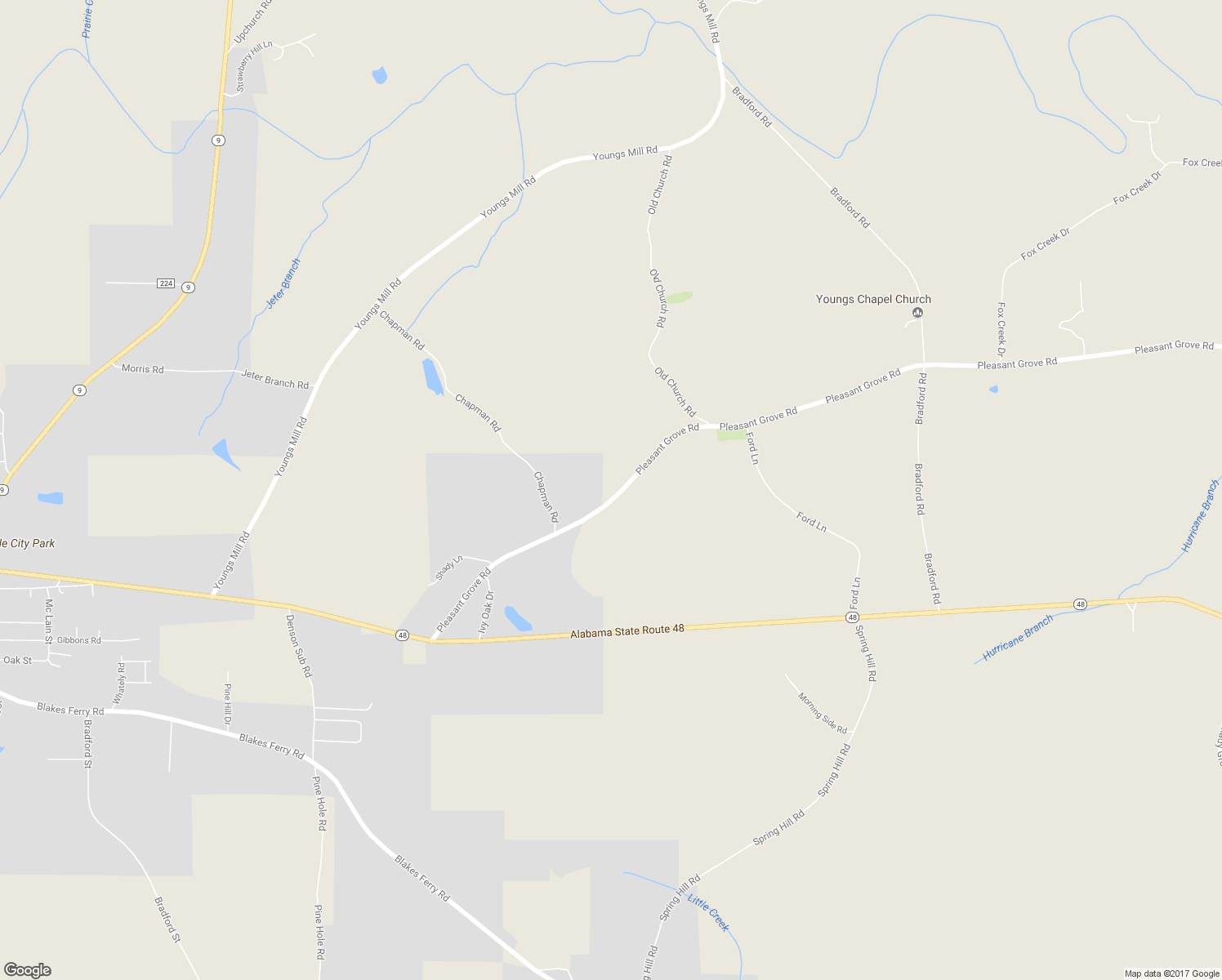 map of restaurants, bars, coffee shops, grocery stores, and more near 721 Pleasant Grove Road in Lineville