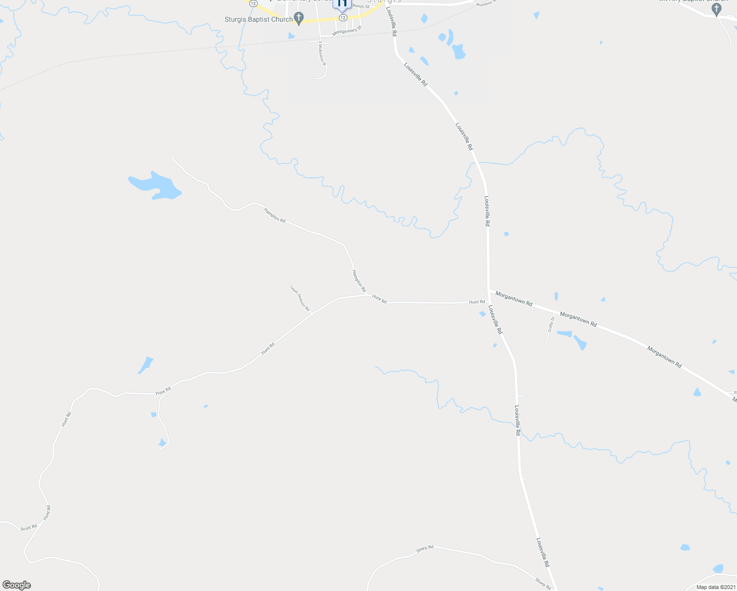 map of restaurants, bars, coffee shops, grocery stores, and more near 3487 Hunt Road in Sturgis