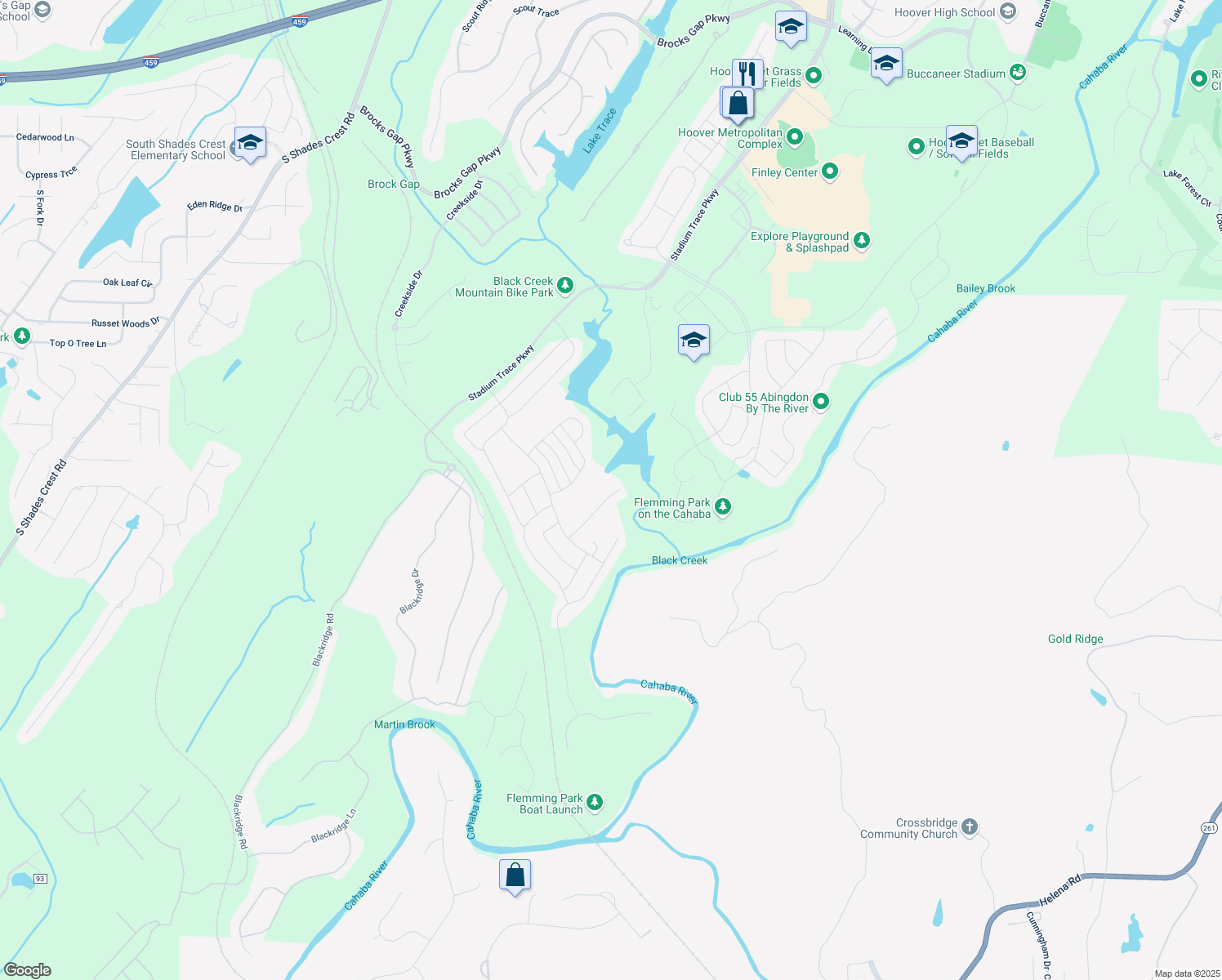 map of restaurants, bars, coffee shops, grocery stores, and more near Falliston Lane in Helena