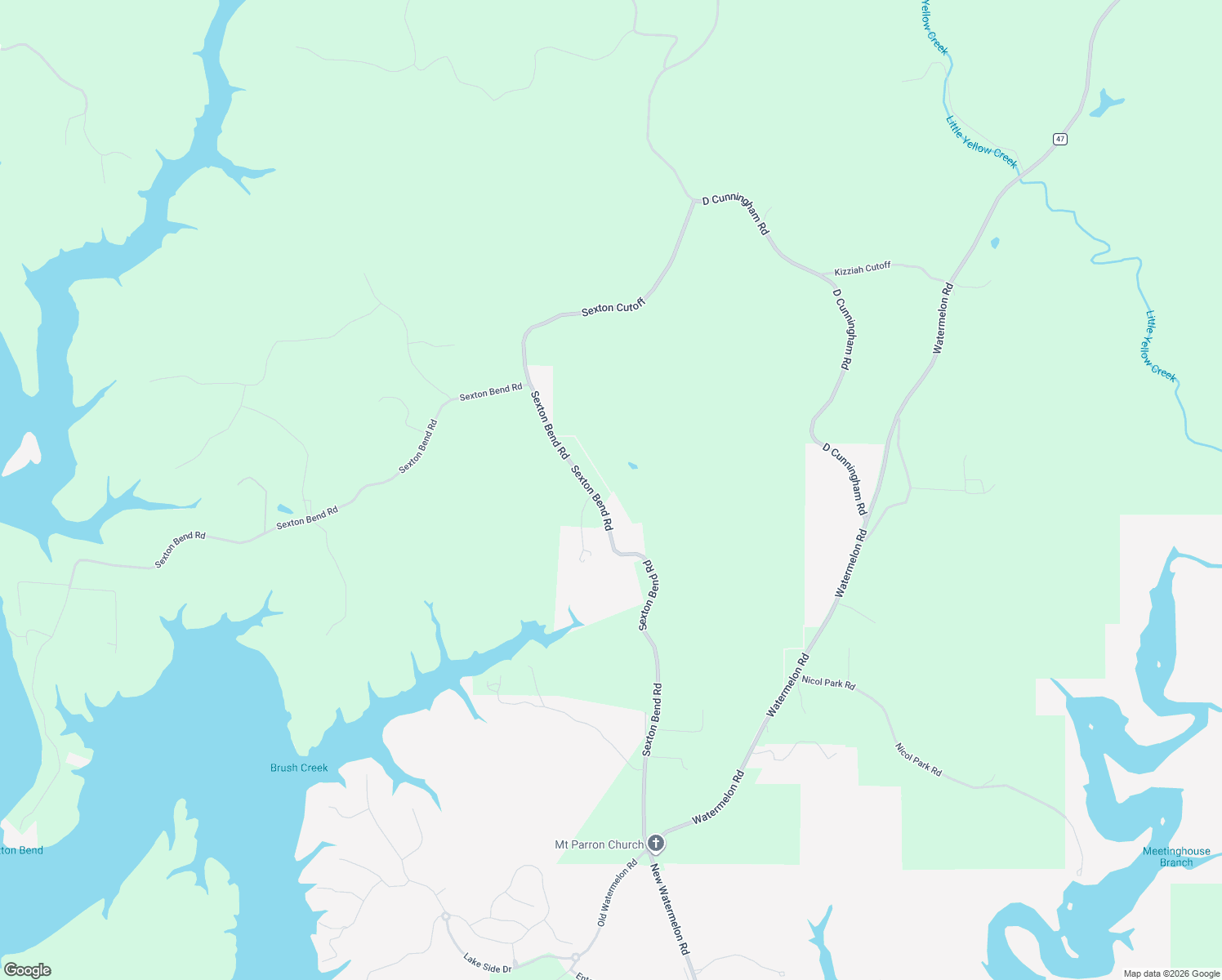 map of restaurants, bars, coffee shops, grocery stores, and more near 11240 Sexton Bend Road in Tuscaloosa