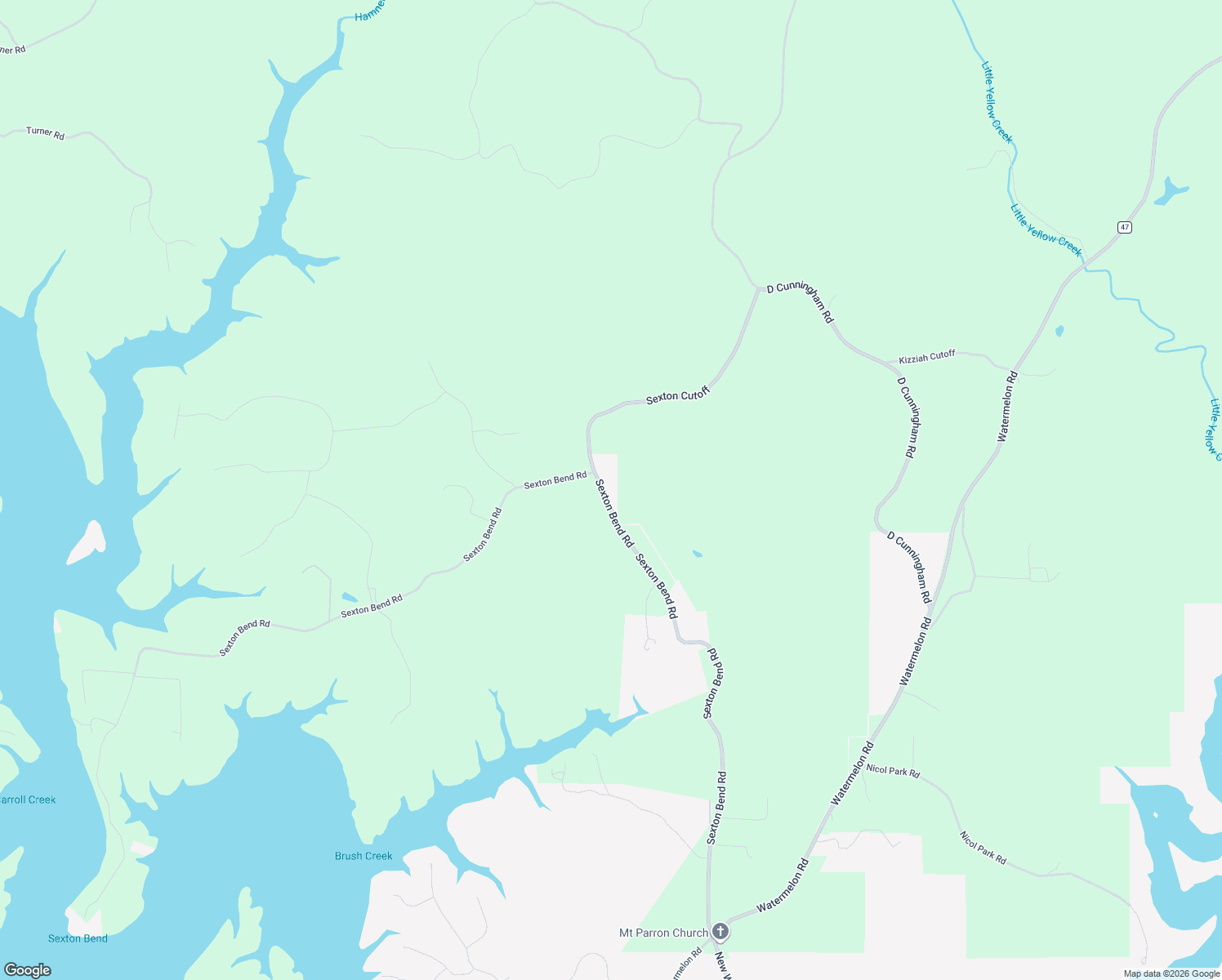 map of restaurants, bars, coffee shops, grocery stores, and more near 10688 Sexton Bend Road in Tuscaloosa