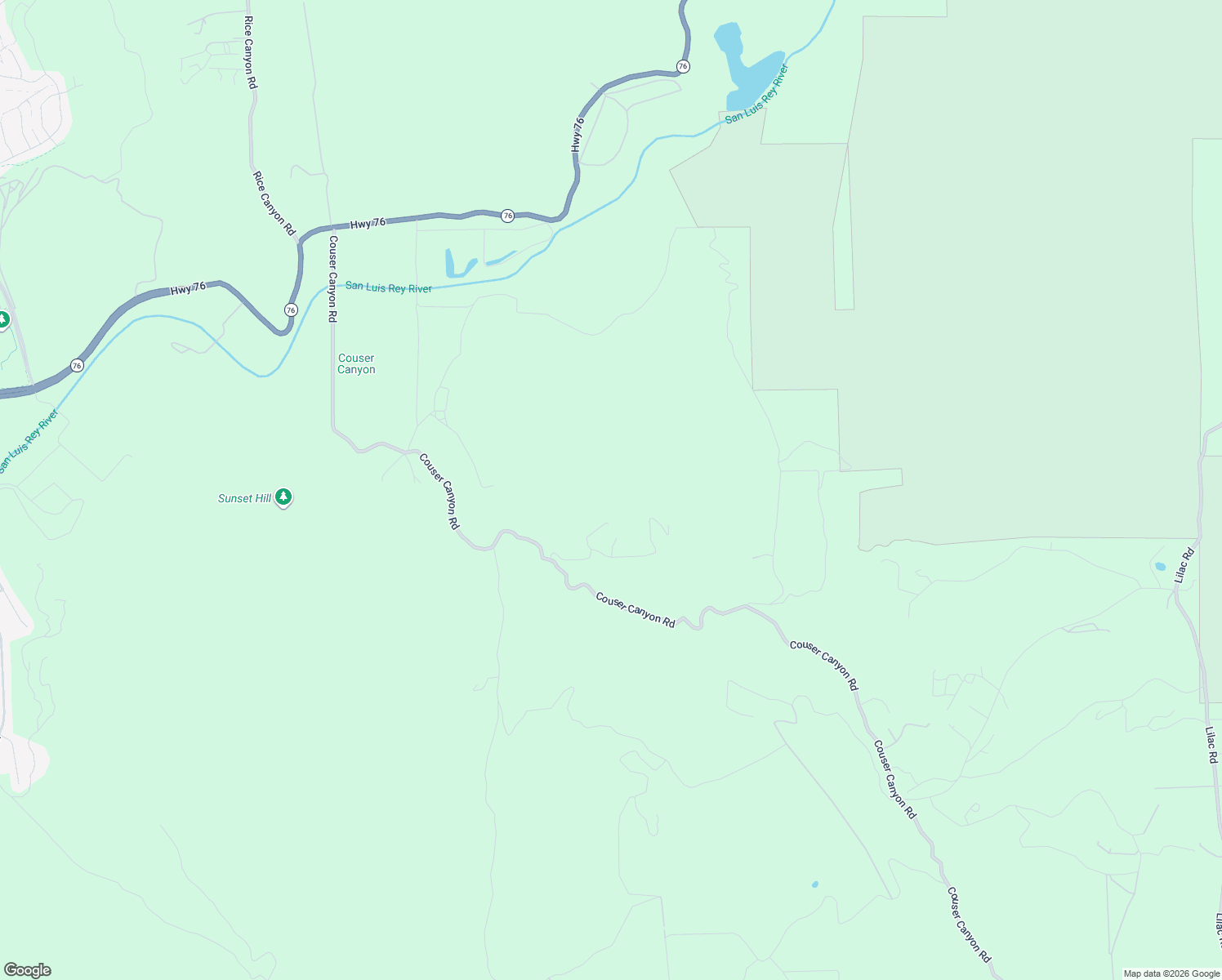 map of restaurants, bars, coffee shops, grocery stores, and more near 10438 Couser Way in Valley Center