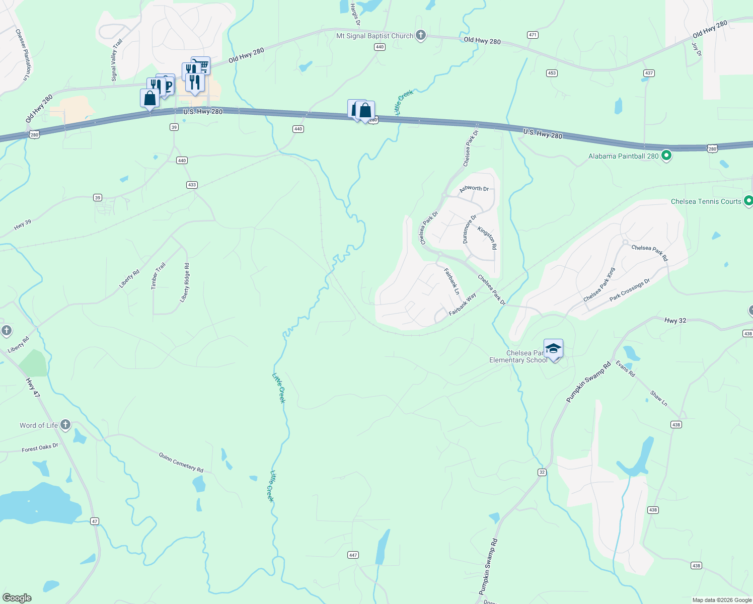 map of restaurants, bars, coffee shops, grocery stores, and more near 2154 Chelsea Park Bend in Chelsea