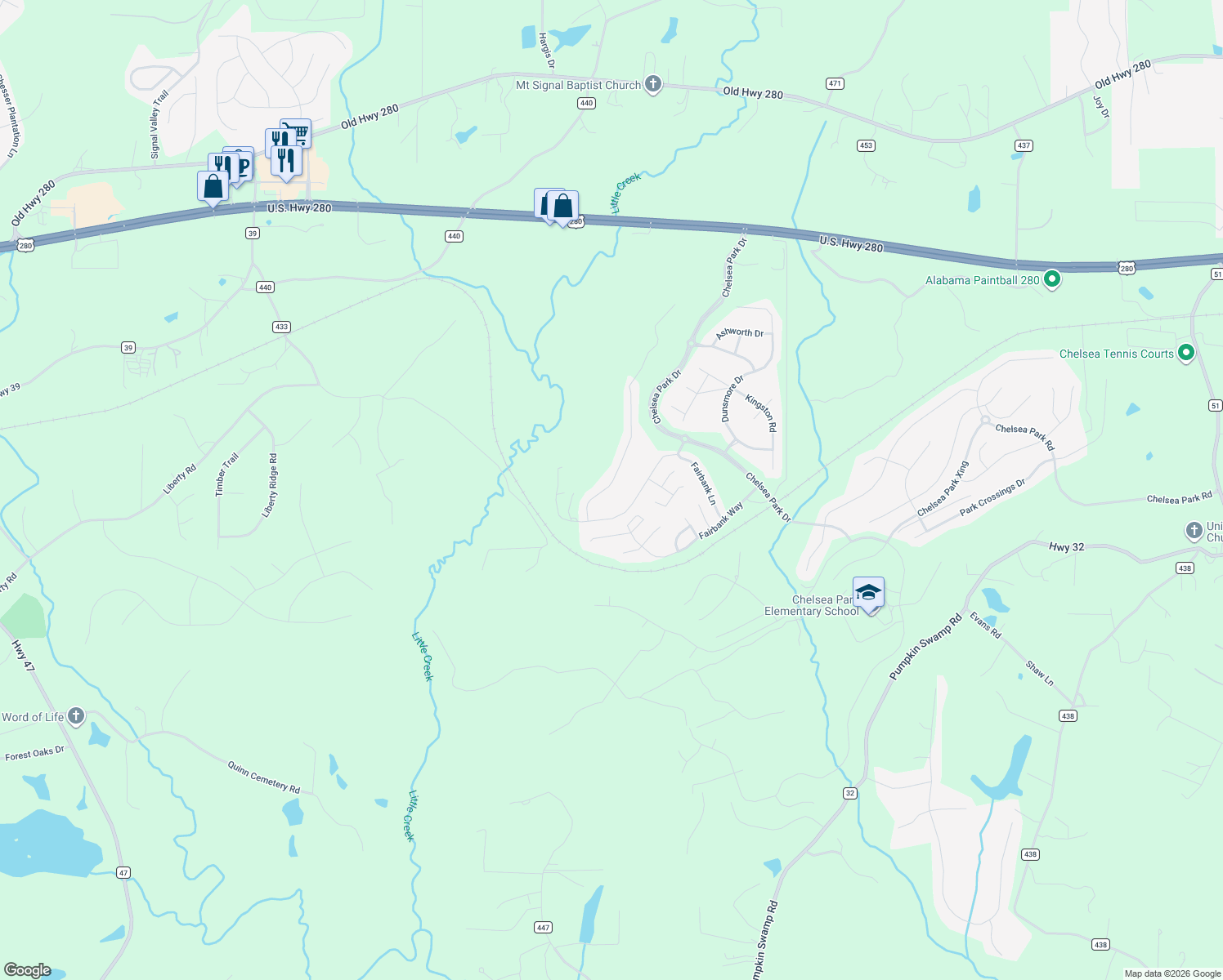 map of restaurants, bars, coffee shops, grocery stores, and more near 3052 Chelsea Park Ridge in Chelsea