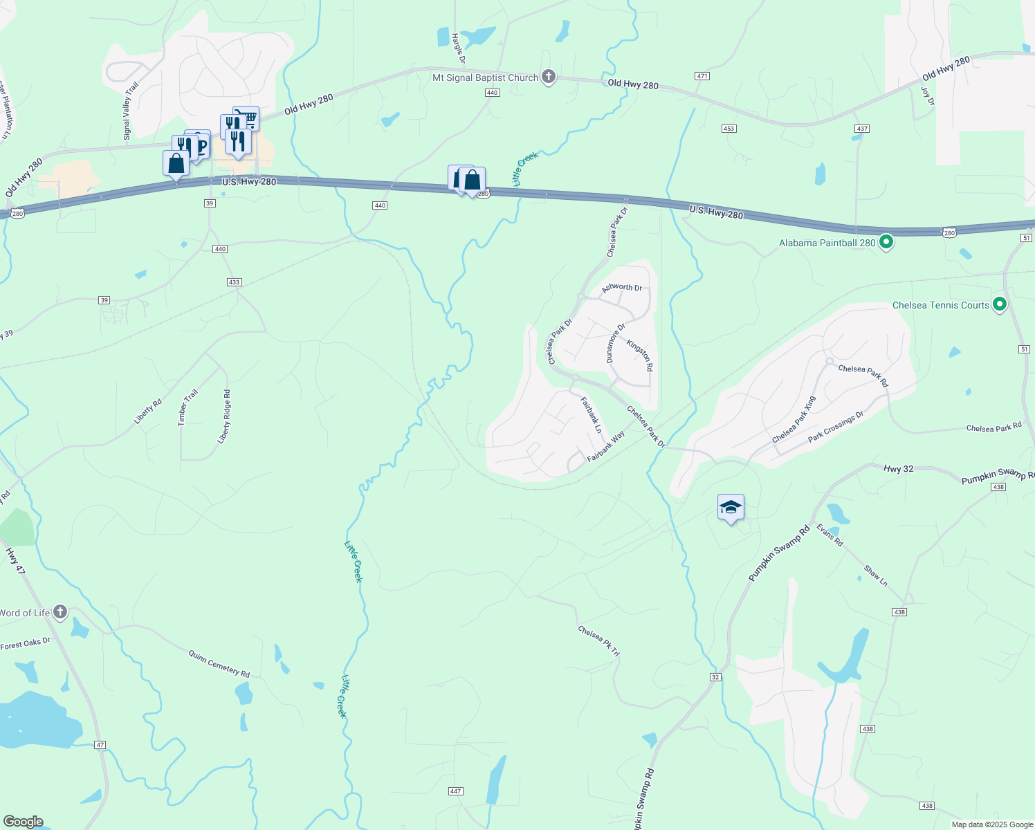 map of restaurants, bars, coffee shops, grocery stores, and more near 3052 Chelsea Park Ridge in Chelsea