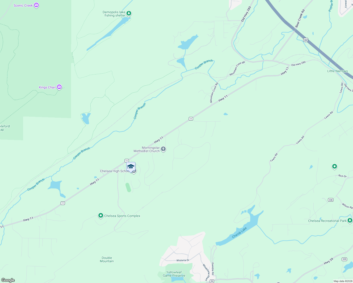 map of restaurants, bars, coffee shops, grocery stores, and more near 305 Timberview Trail in Chelsea