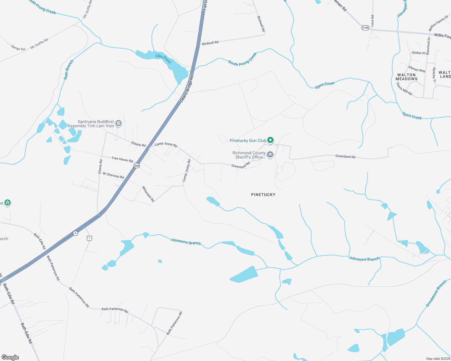 map of restaurants, bars, coffee shops, grocery stores, and more near 2042 Greenland Road in Blythe