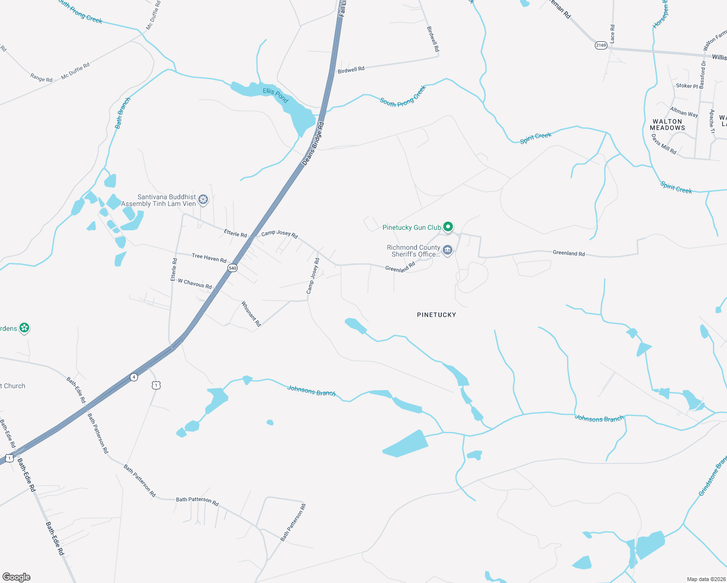 map of restaurants, bars, coffee shops, grocery stores, and more near 2040 Greenland Road in Blythe