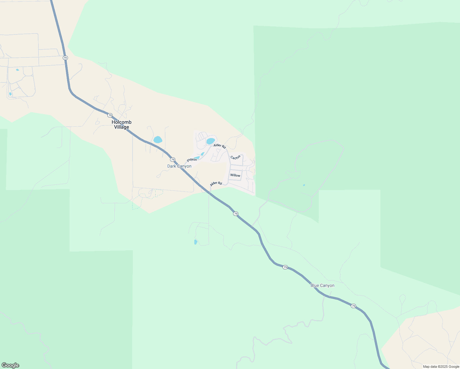 map of restaurants, bars, coffee shops, grocery stores, and more near 35109 California 79 in Warner Springs