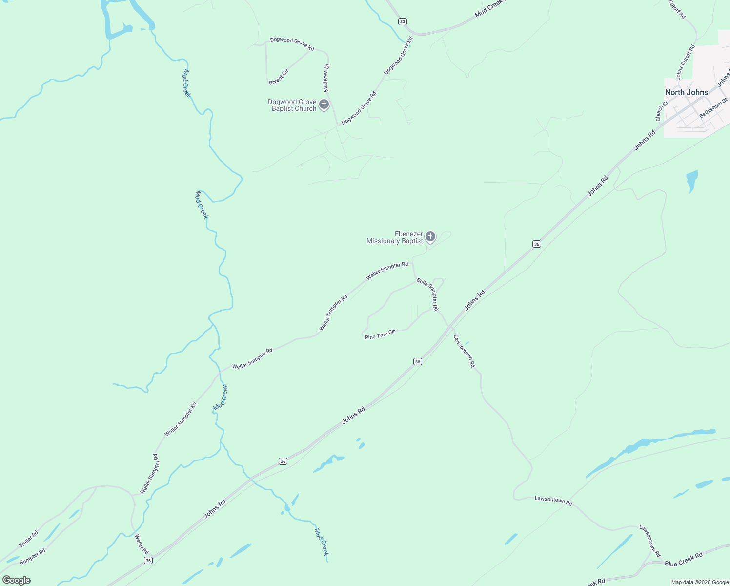 map of restaurants, bars, coffee shops, grocery stores, and more near 9154 Weller Sumpter Road in Jefferson County