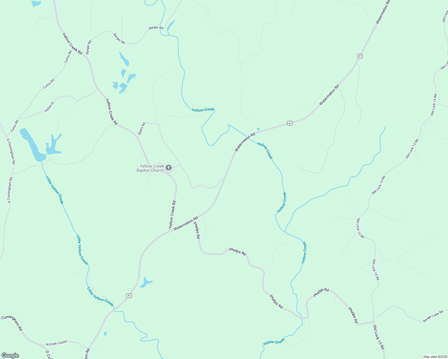 map of restaurants, bars, coffee shops, grocery stores, and more near 14767 Watermelon Road in Tuscaloosa