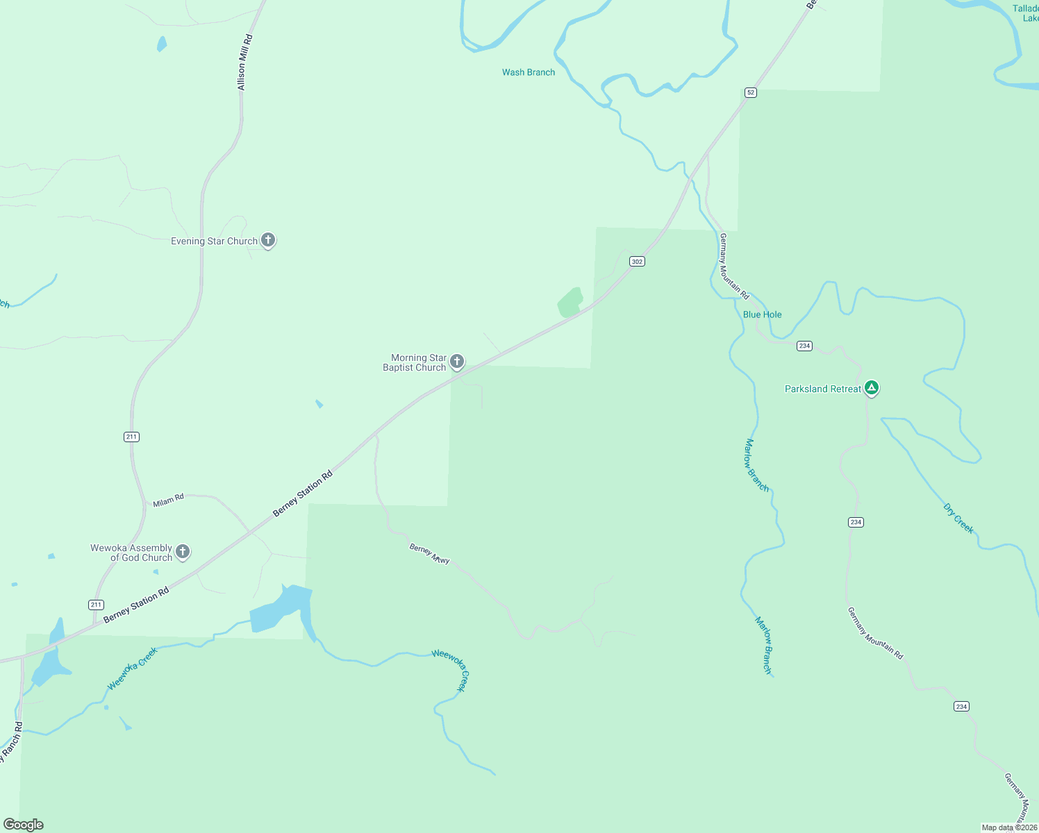 map of restaurants, bars, coffee shops, grocery stores, and more near 154 Richardson Lane in Talladega