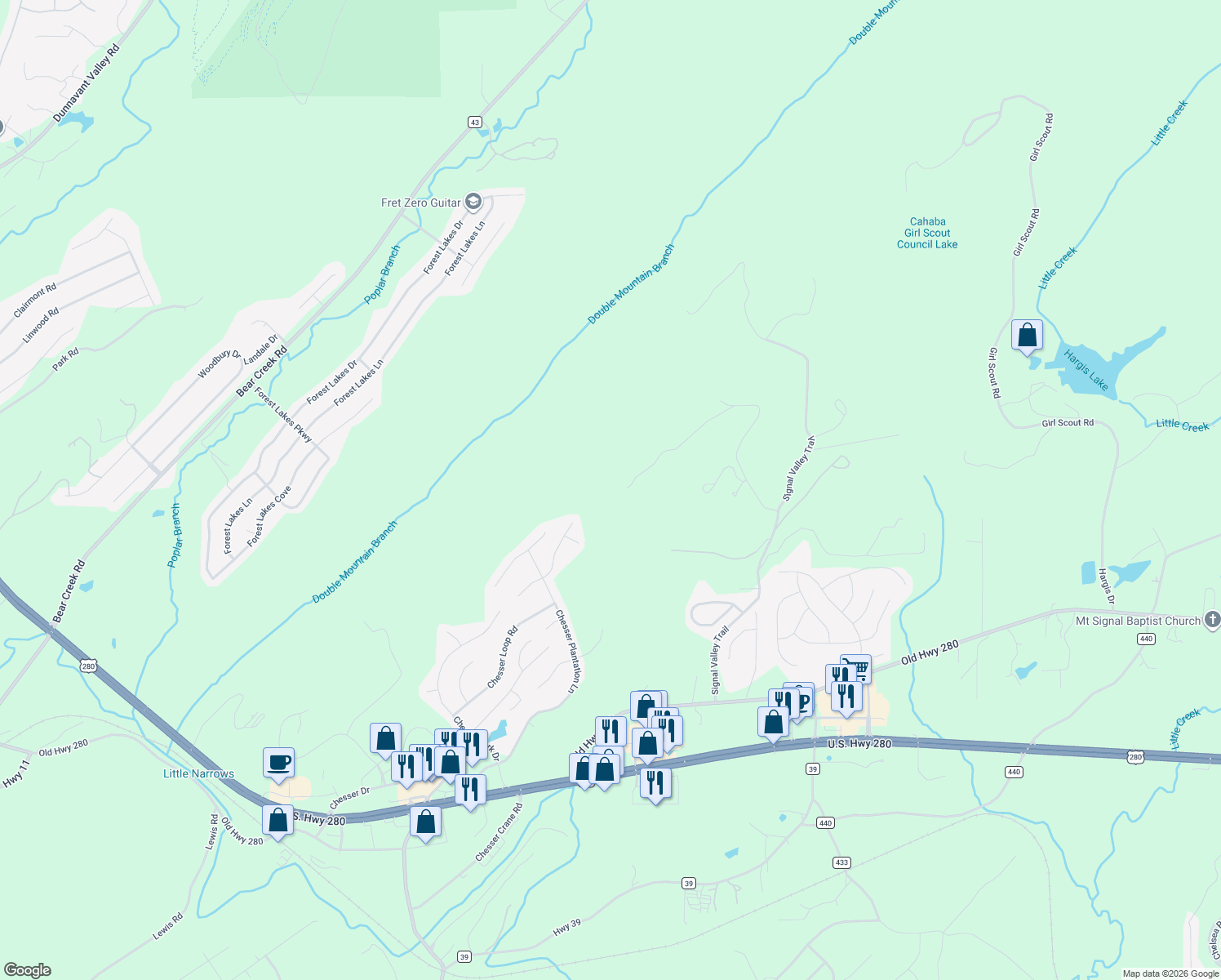map of restaurants, bars, coffee shops, grocery stores, and more near 193 Scarlet Lane in Chelsea