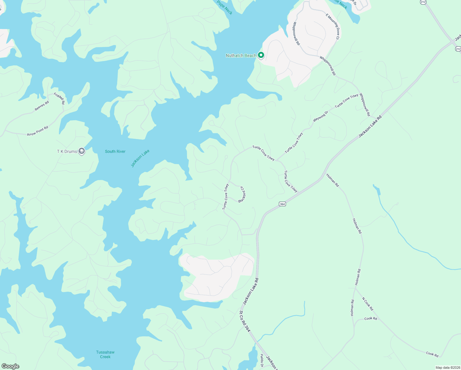 map of restaurants, bars, coffee shops, grocery stores, and more near 10 Blackbird Circle in Monticello
