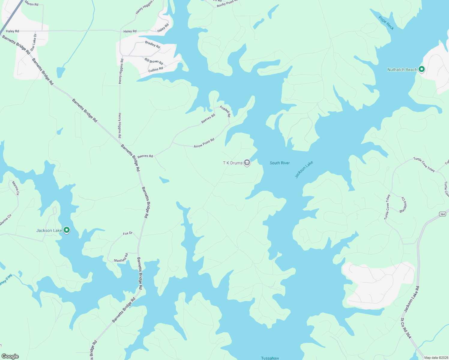 map of restaurants, bars, coffee shops, grocery stores, and more near 201 Tussahaw Point Drive in Jackson