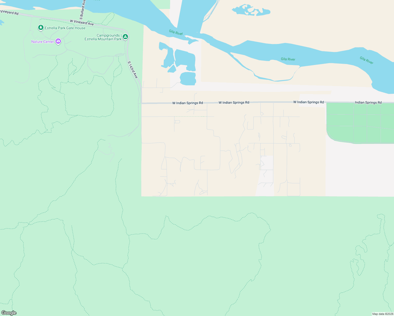 map of restaurants, bars, coffee shops, grocery stores, and more near 8607 South 139th Avenue in Goodyear