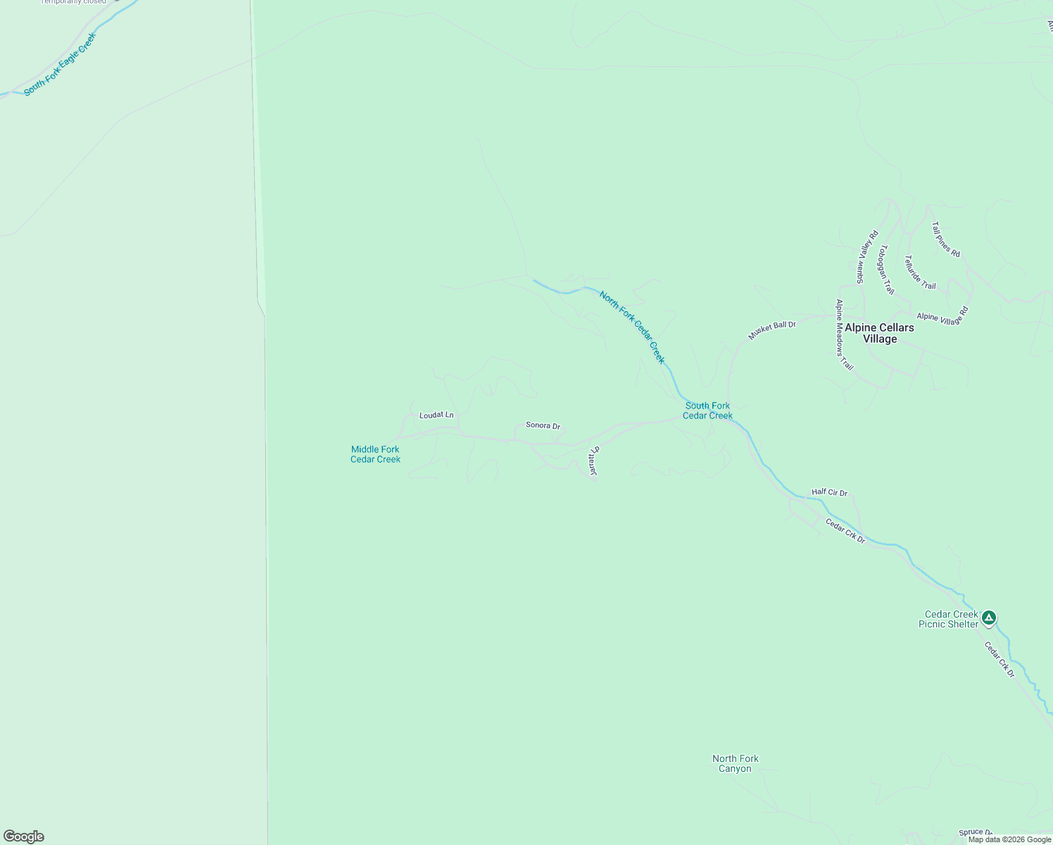 map of restaurants, bars, coffee shops, grocery stores, and more near 114 Sonora Drive in Ruidoso