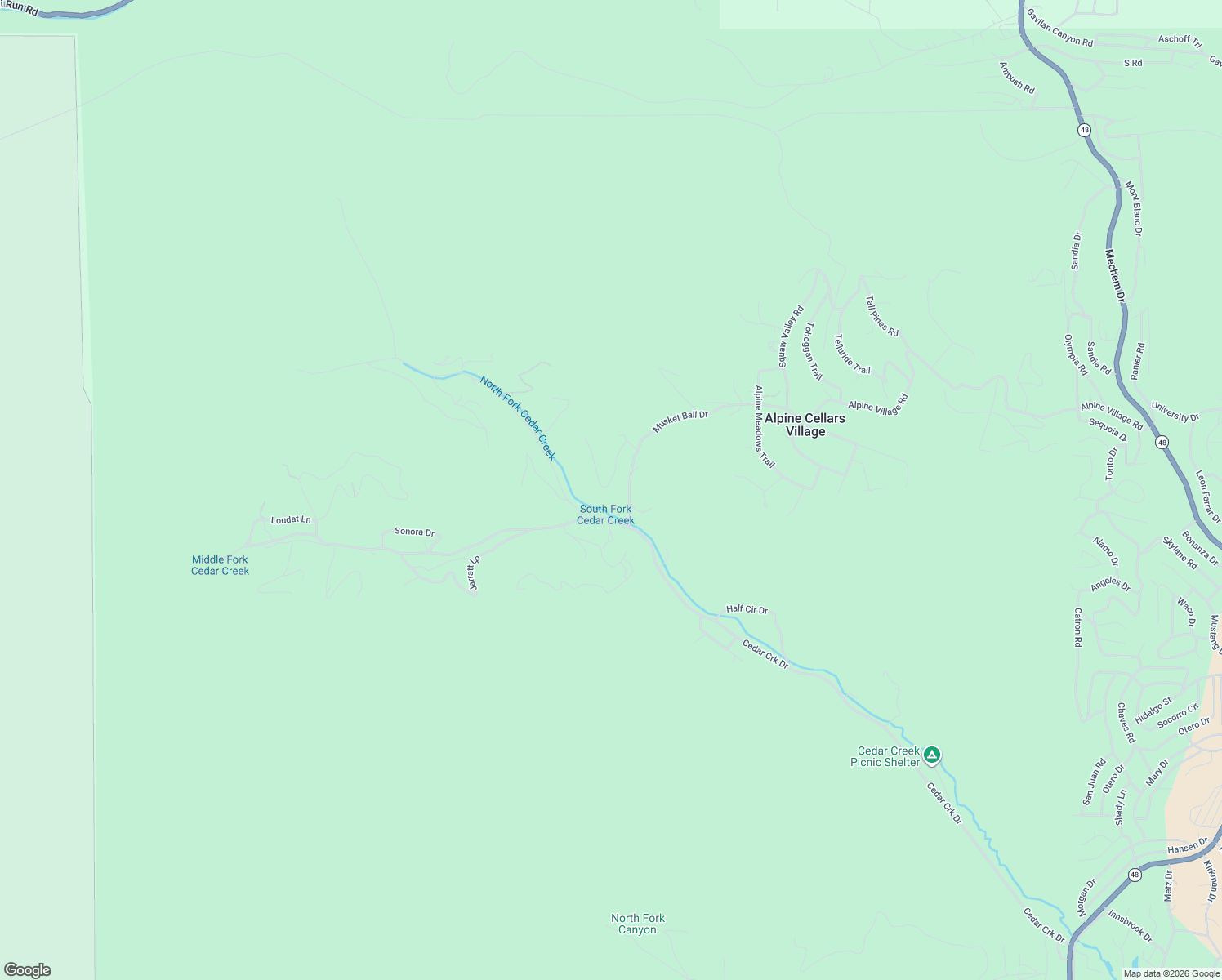 map of restaurants, bars, coffee shops, grocery stores, and more near 117 Musket Court in Ruidoso