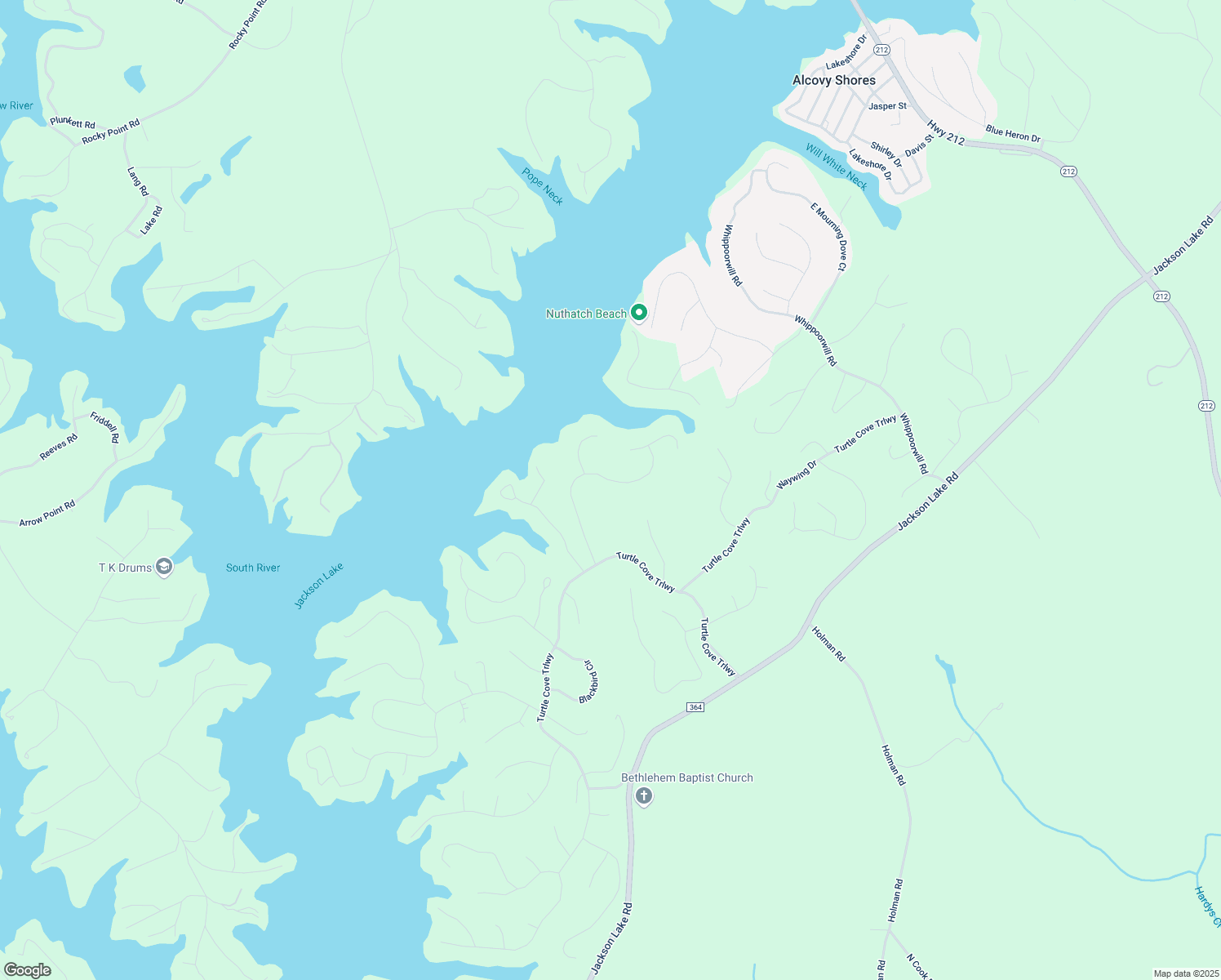 map of restaurants, bars, coffee shops, grocery stores, and more near 408 Flamingo Drive in Monticello