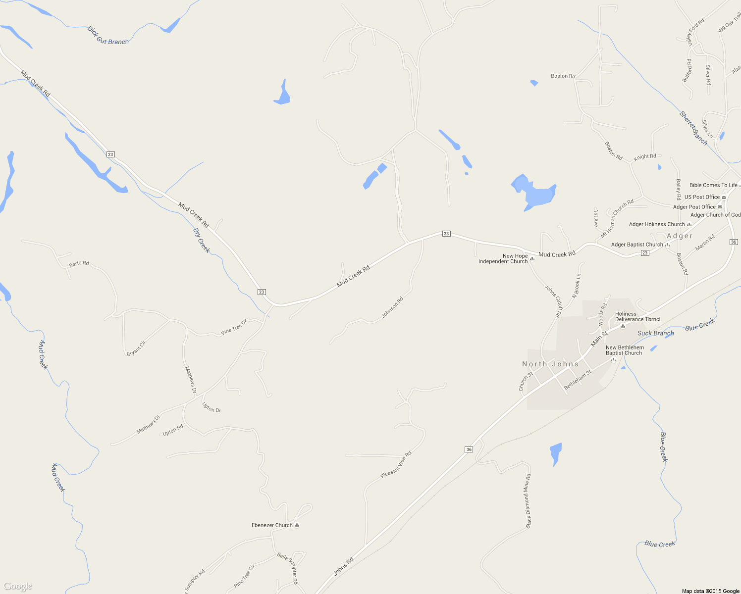 map of restaurants, bars, coffee shops, grocery stores, and more near 5071 Mud Creek Road in Adger