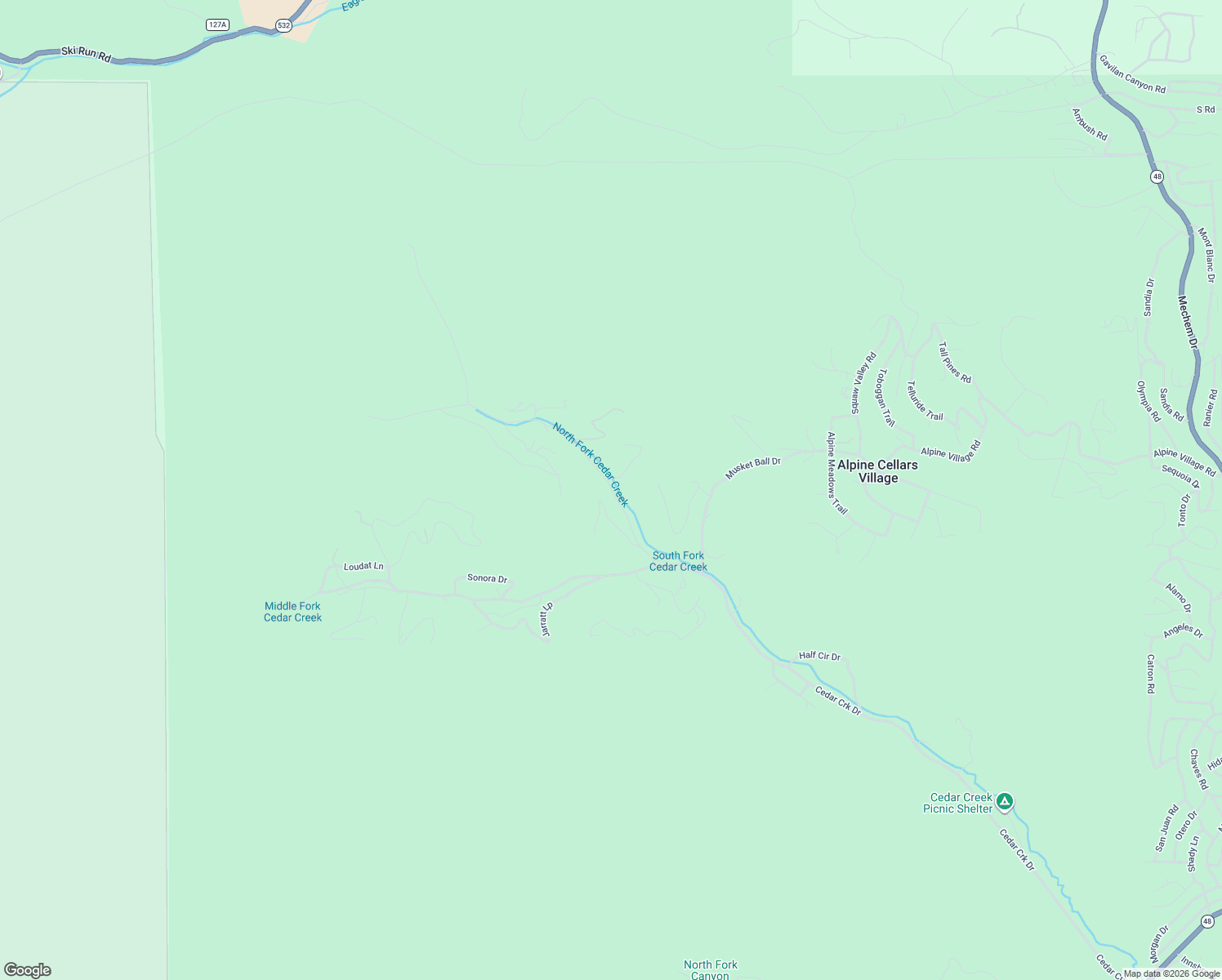 map of restaurants, bars, coffee shops, grocery stores, and more near 109 Spring Canyon Road in Ruidoso